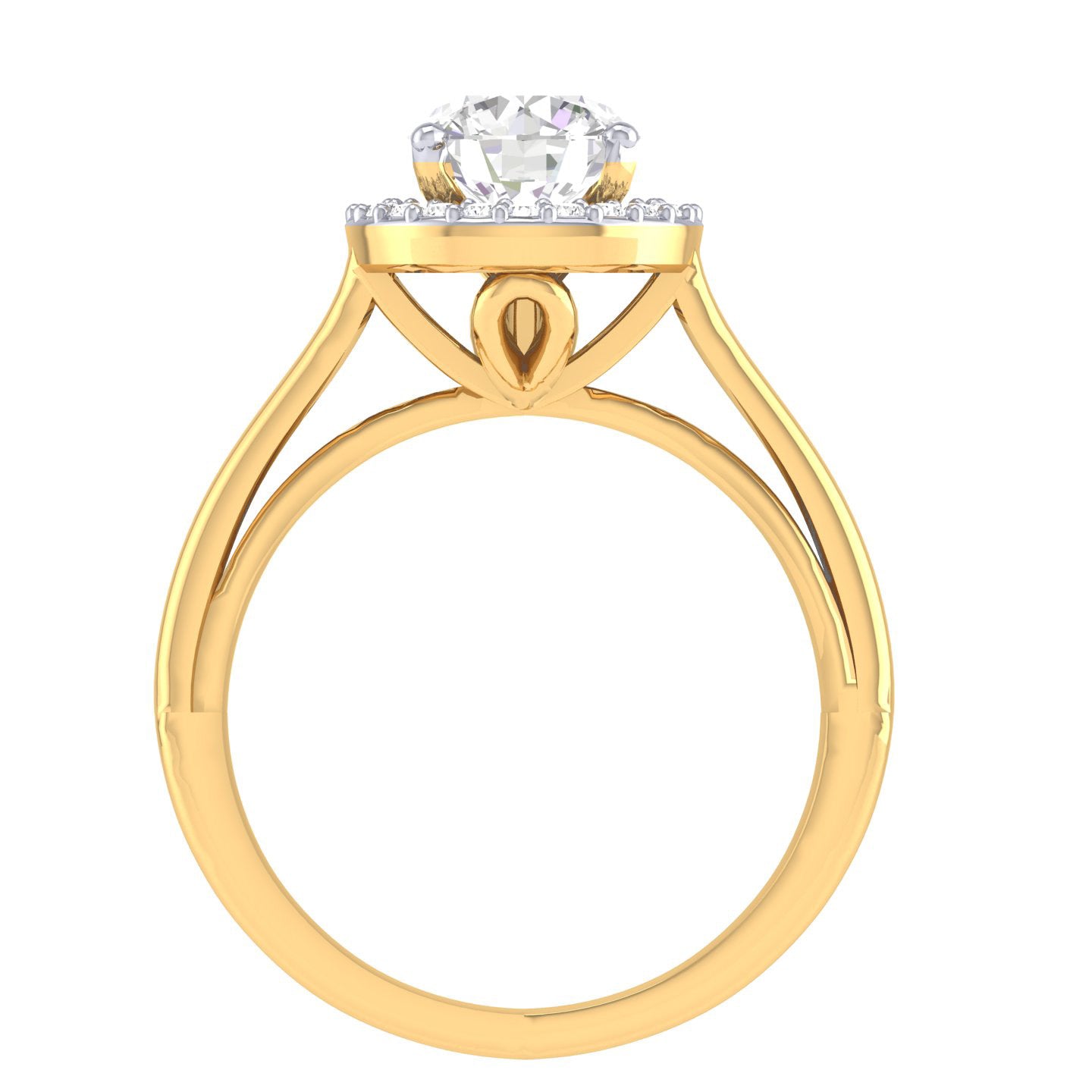 Yellow Gold Plated Sterling Silver Ring