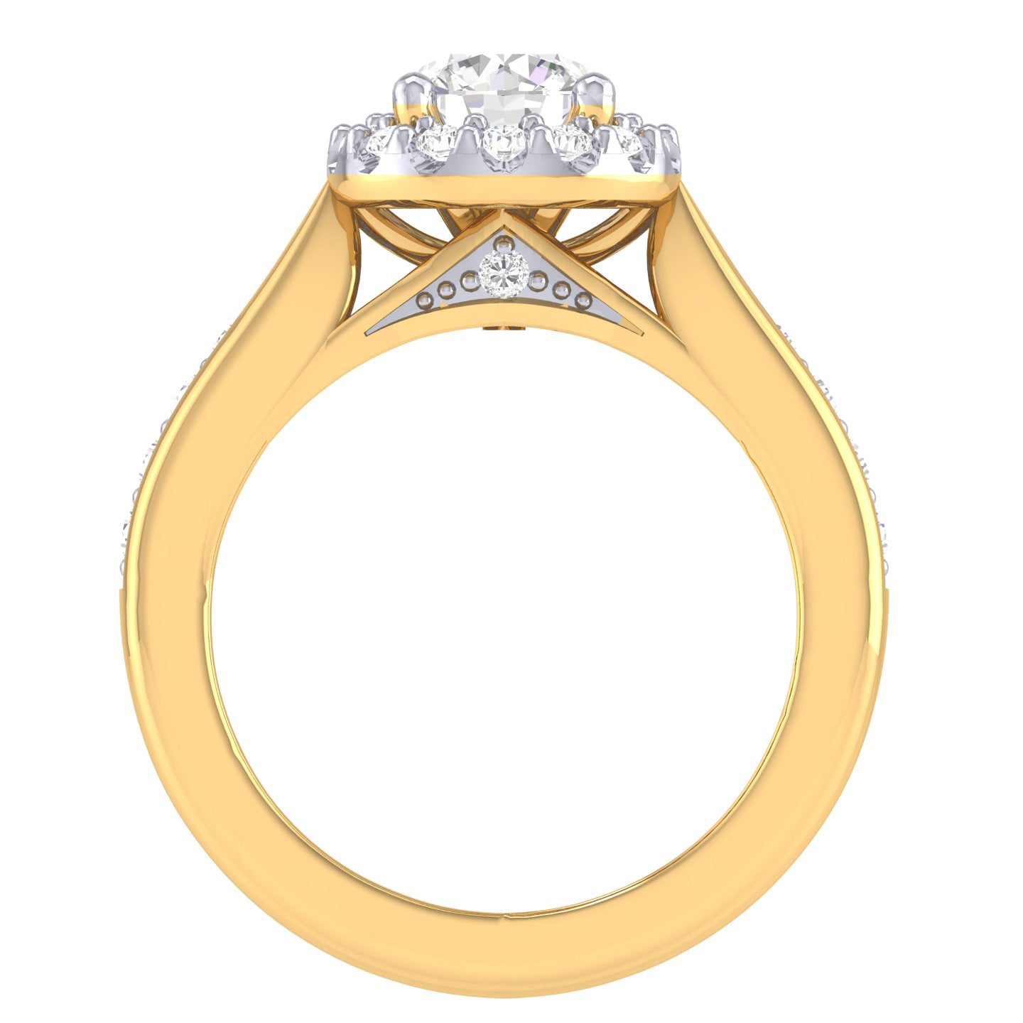 Yellow Gold Plated Sterling Silver Ring