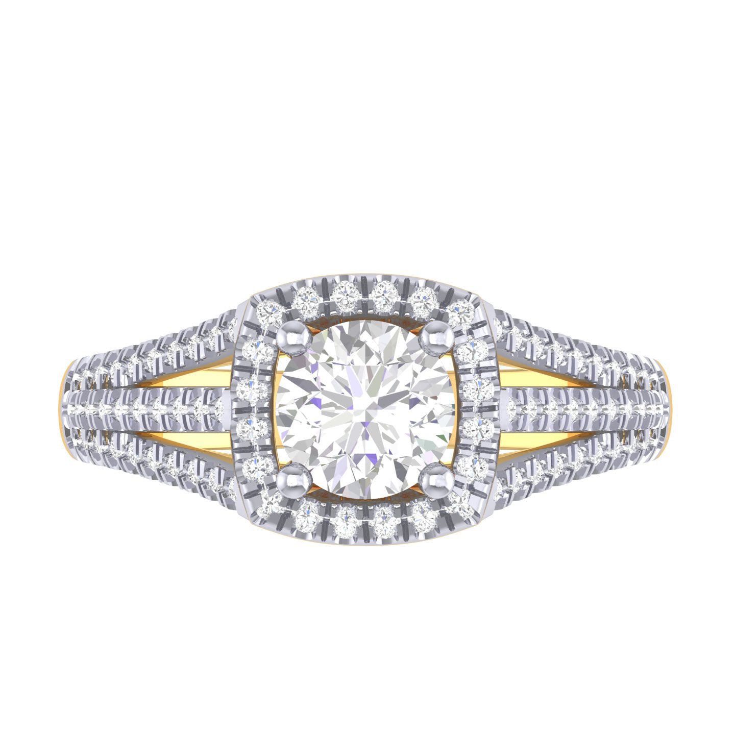 Yellow Gold Plated Sterling Silver Ring