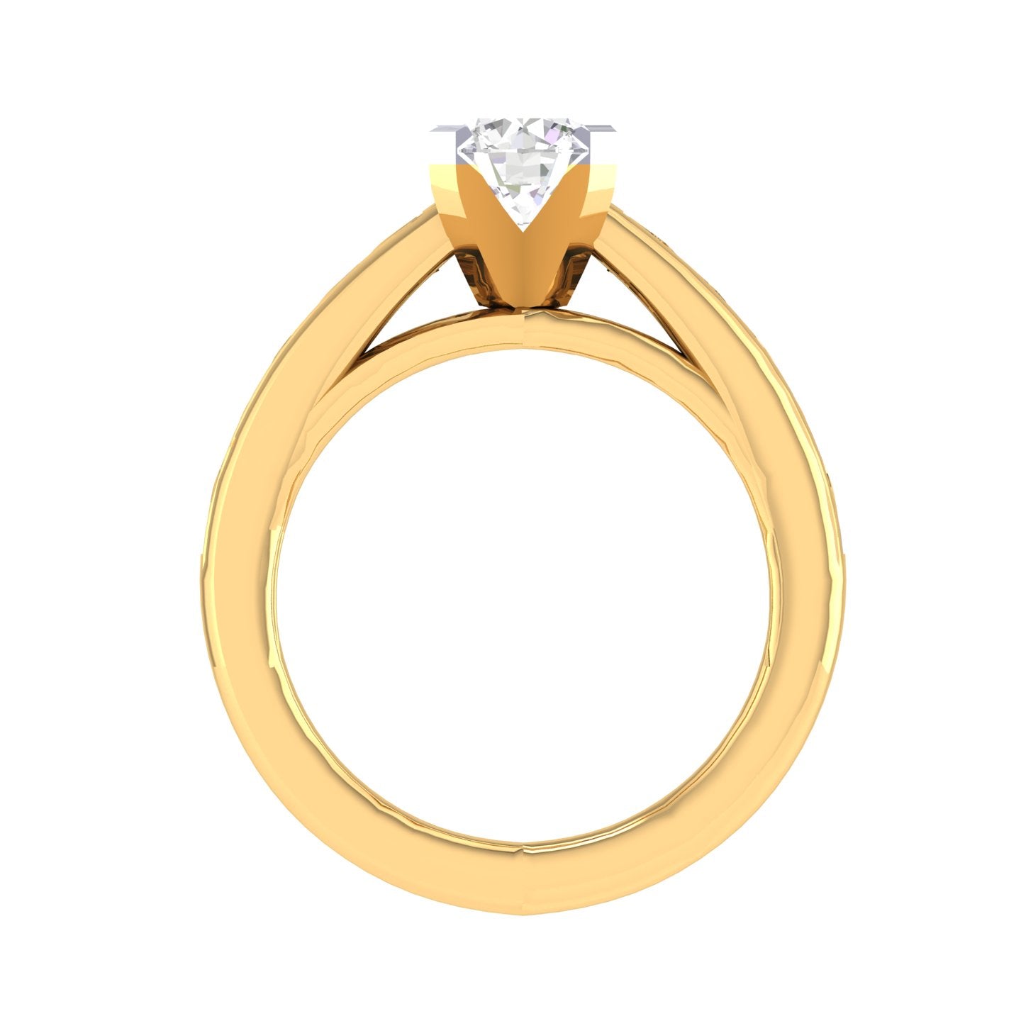 Yellow Gold Plated Sterling Silver Ring