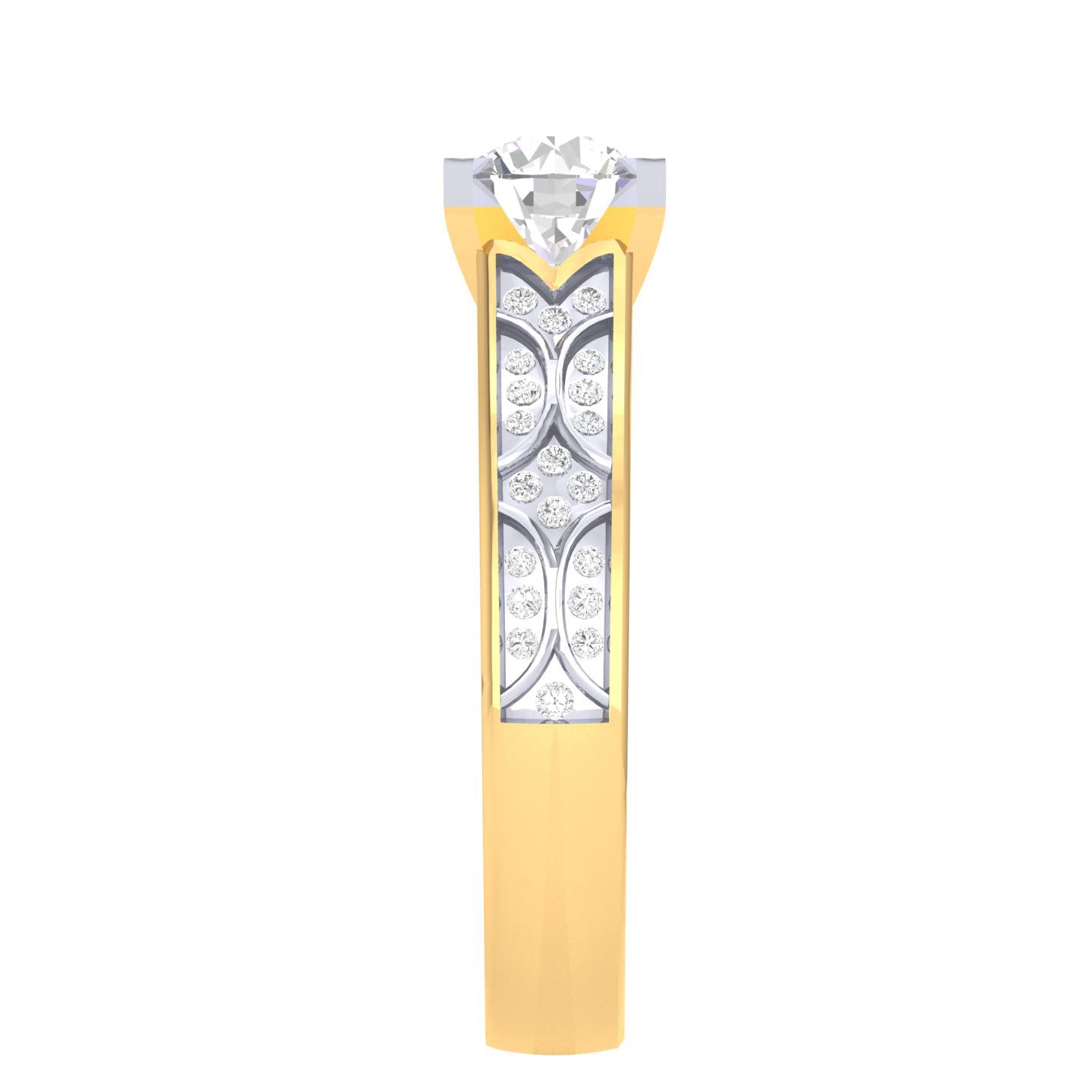 Yellow Gold Plated Sterling Silver Ring