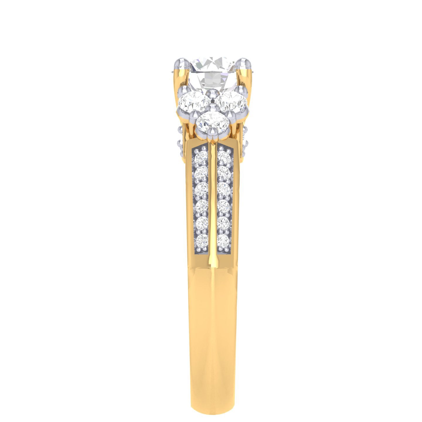 Yellow Gold Plated Sterling Silver Ring