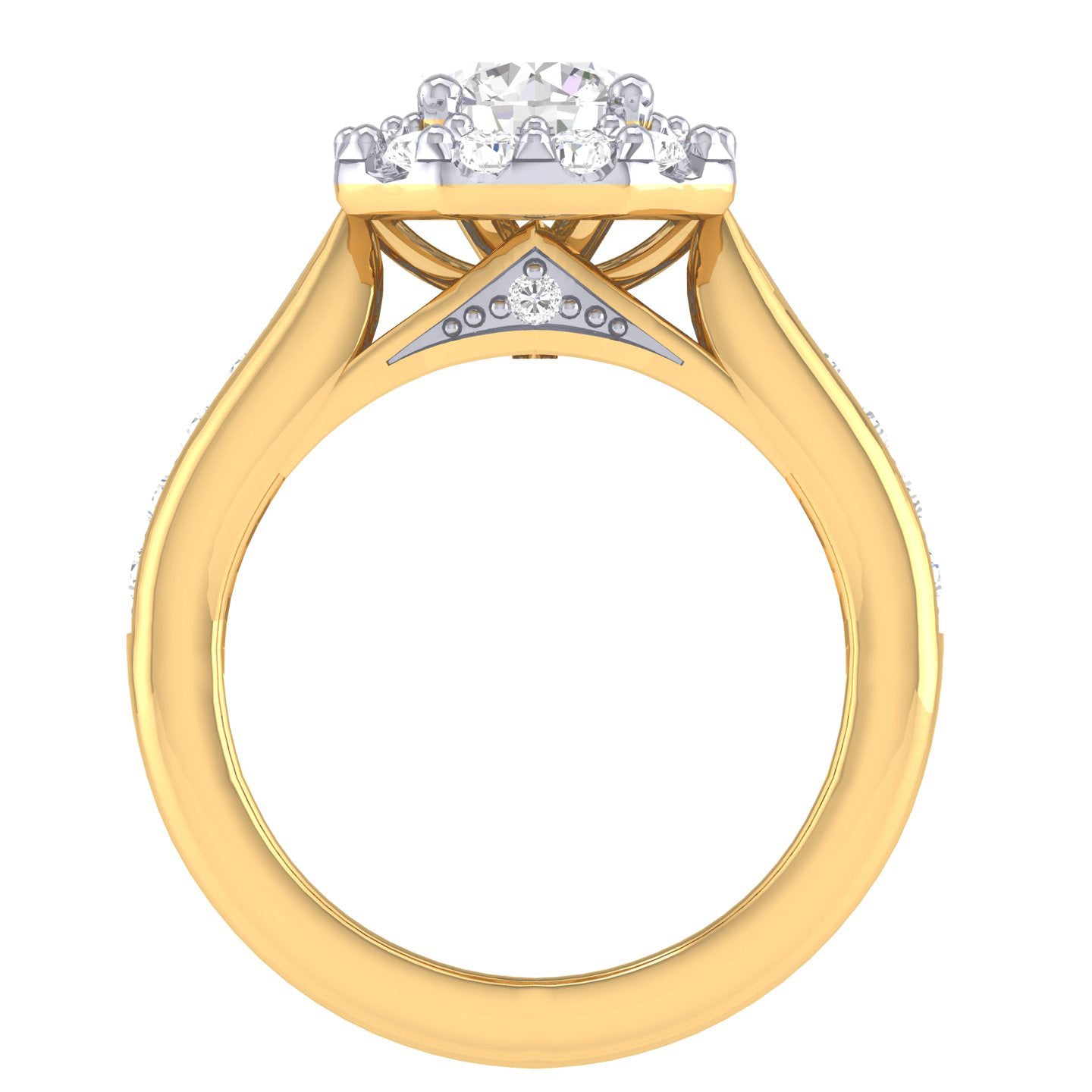 Yellow Gold Plated Sterling Silver Ring