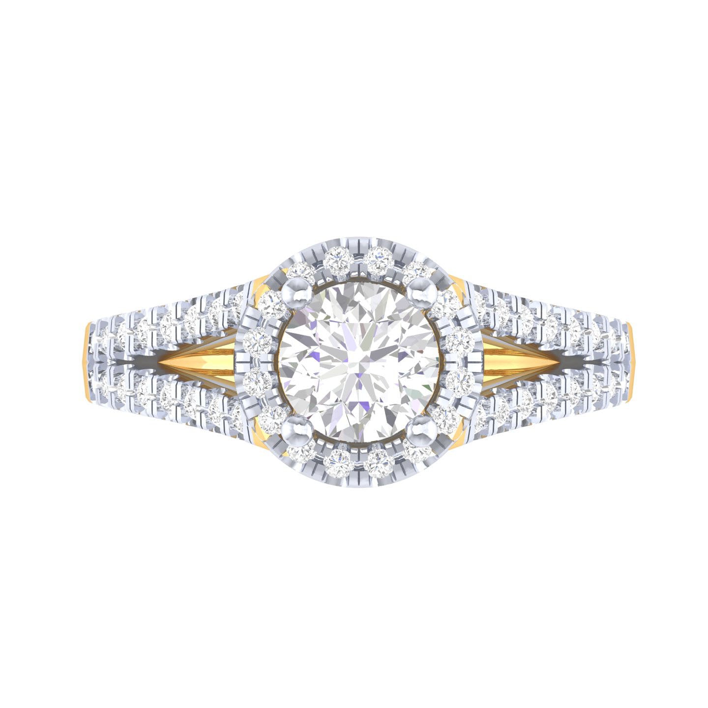 Yellow Gold Plated Sterling Silver Ring