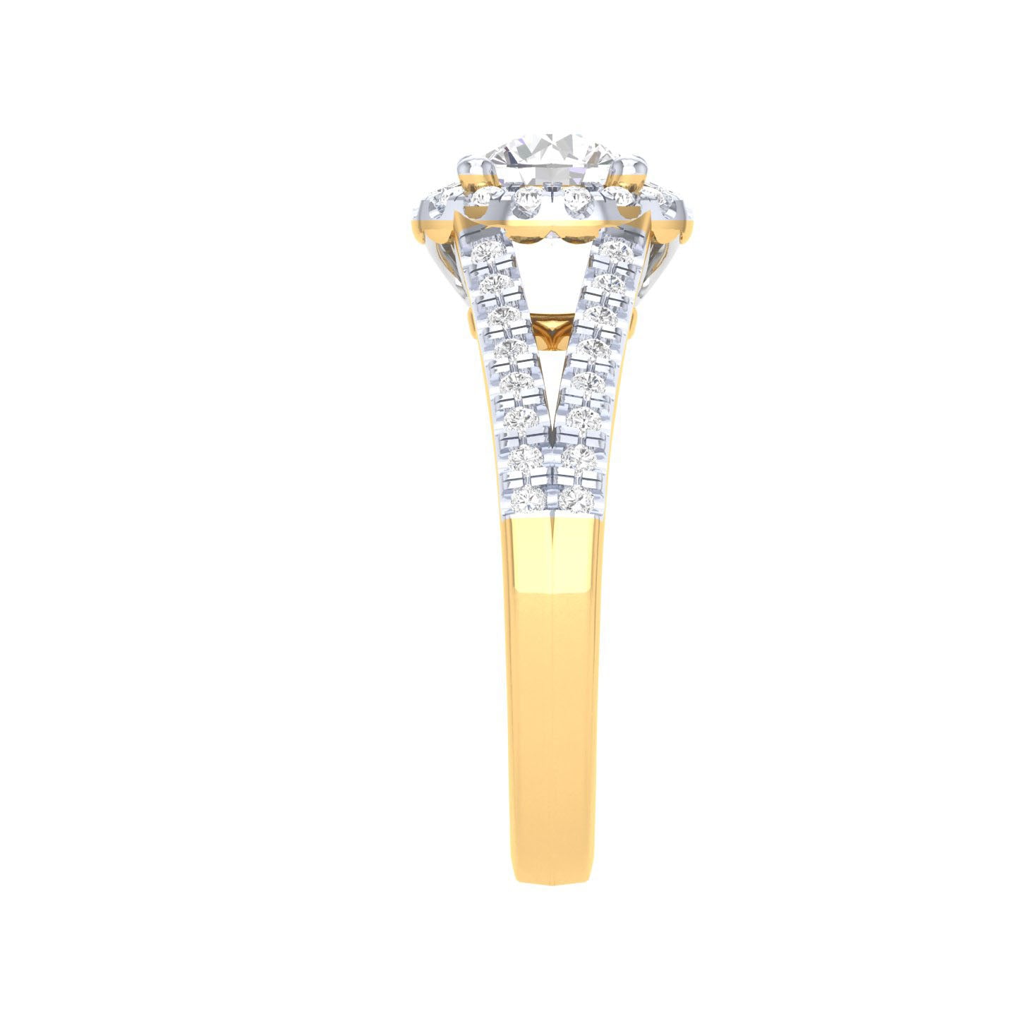 Yellow Gold Plated Sterling Silver Ring