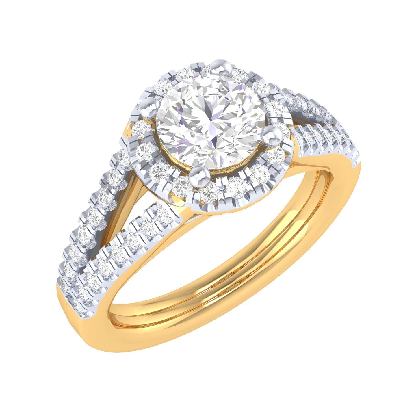 Yellow Gold Plated Sterling Silver Ring