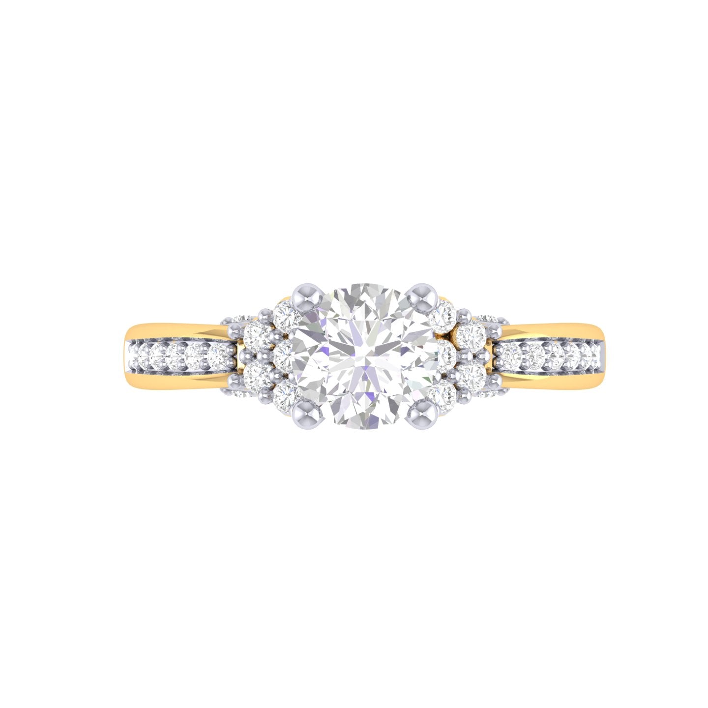 Yellow Gold Plated Sterling Silver Ring