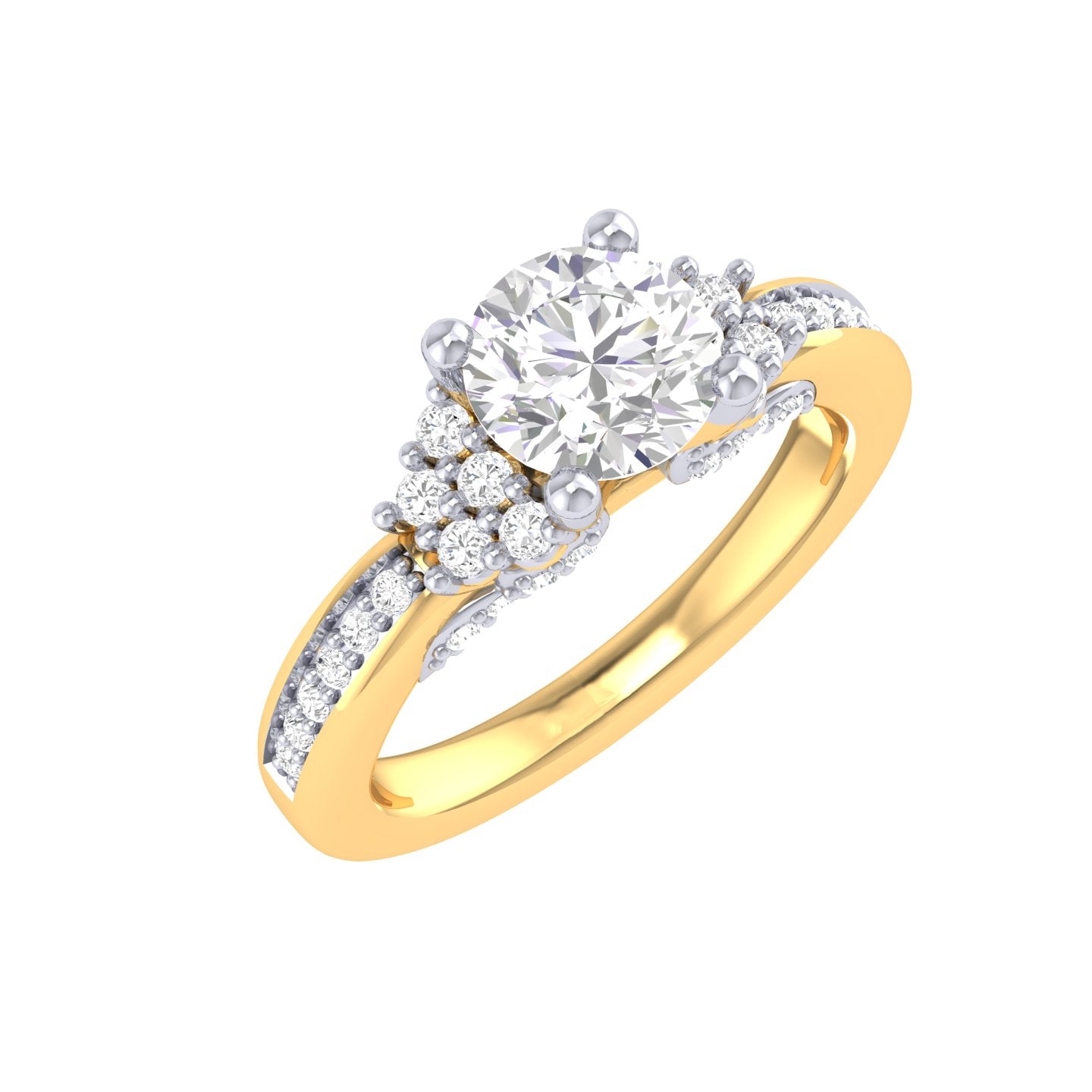 Yellow Gold Plated Sterling Silver Ring