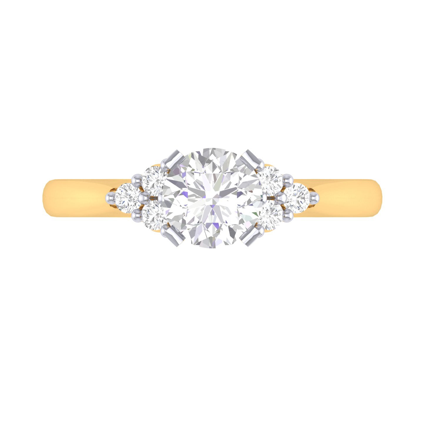 Yellow Gold Plated Sterling Silver Ring