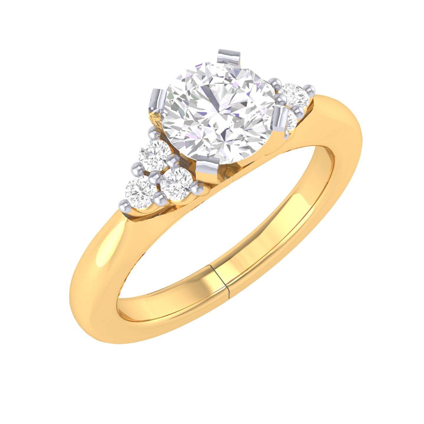 Yellow Gold Plated Sterling Silver Ring