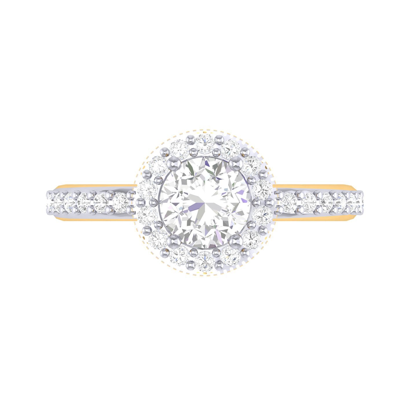 Yellow Gold Plated Sterling Silver Ring