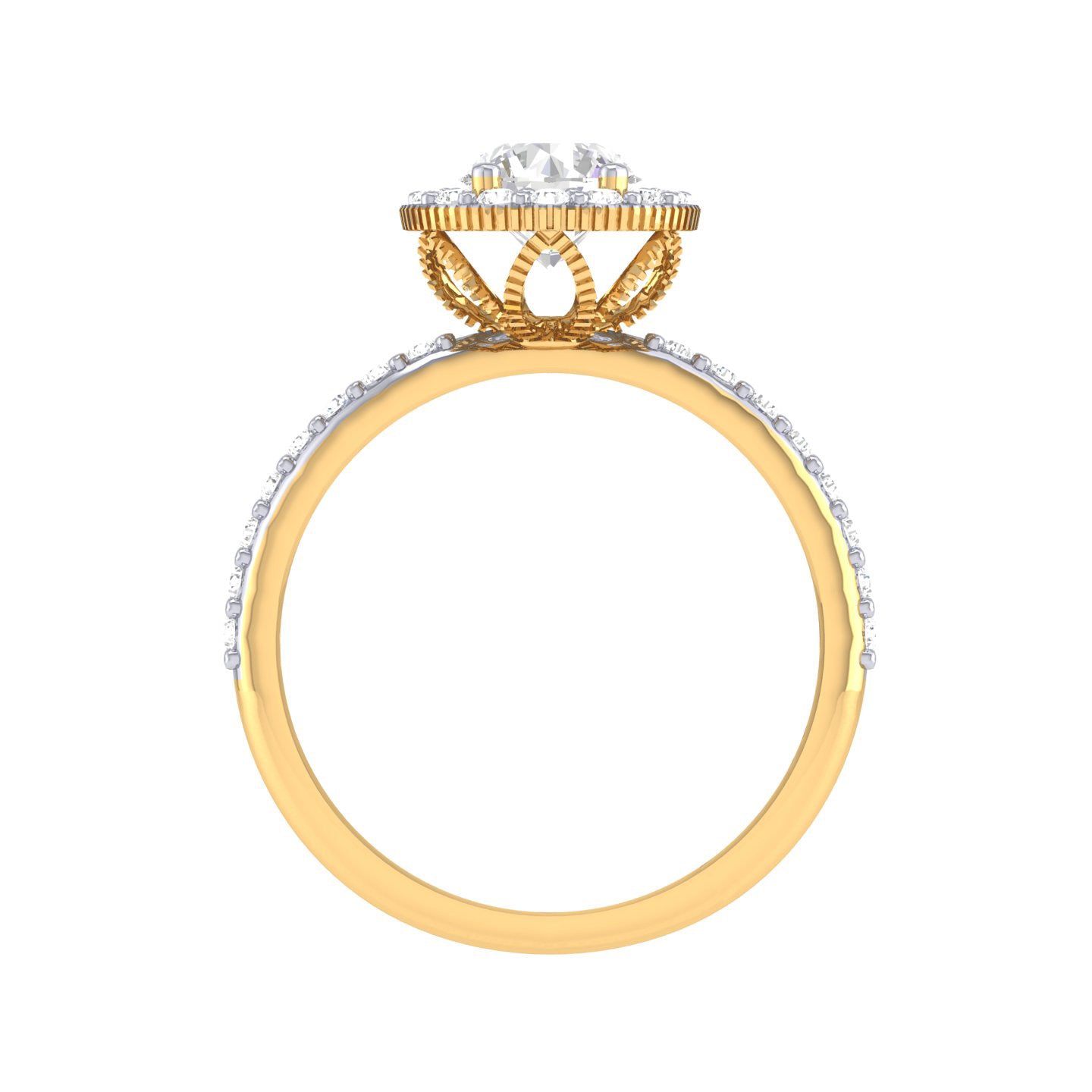 Yellow Gold Plated Sterling Silver Ring