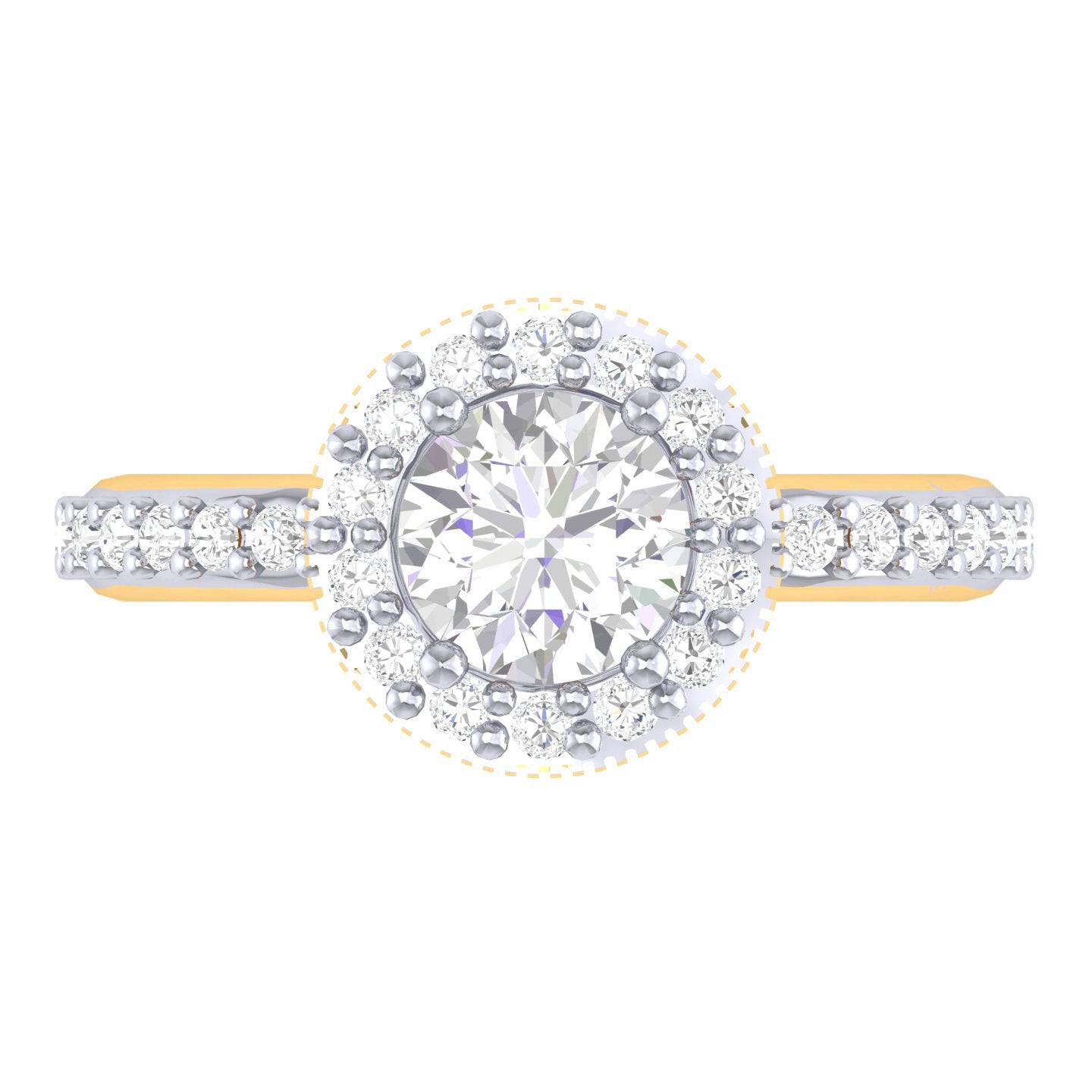 Yellow Gold Plated Sterling Silver Ring