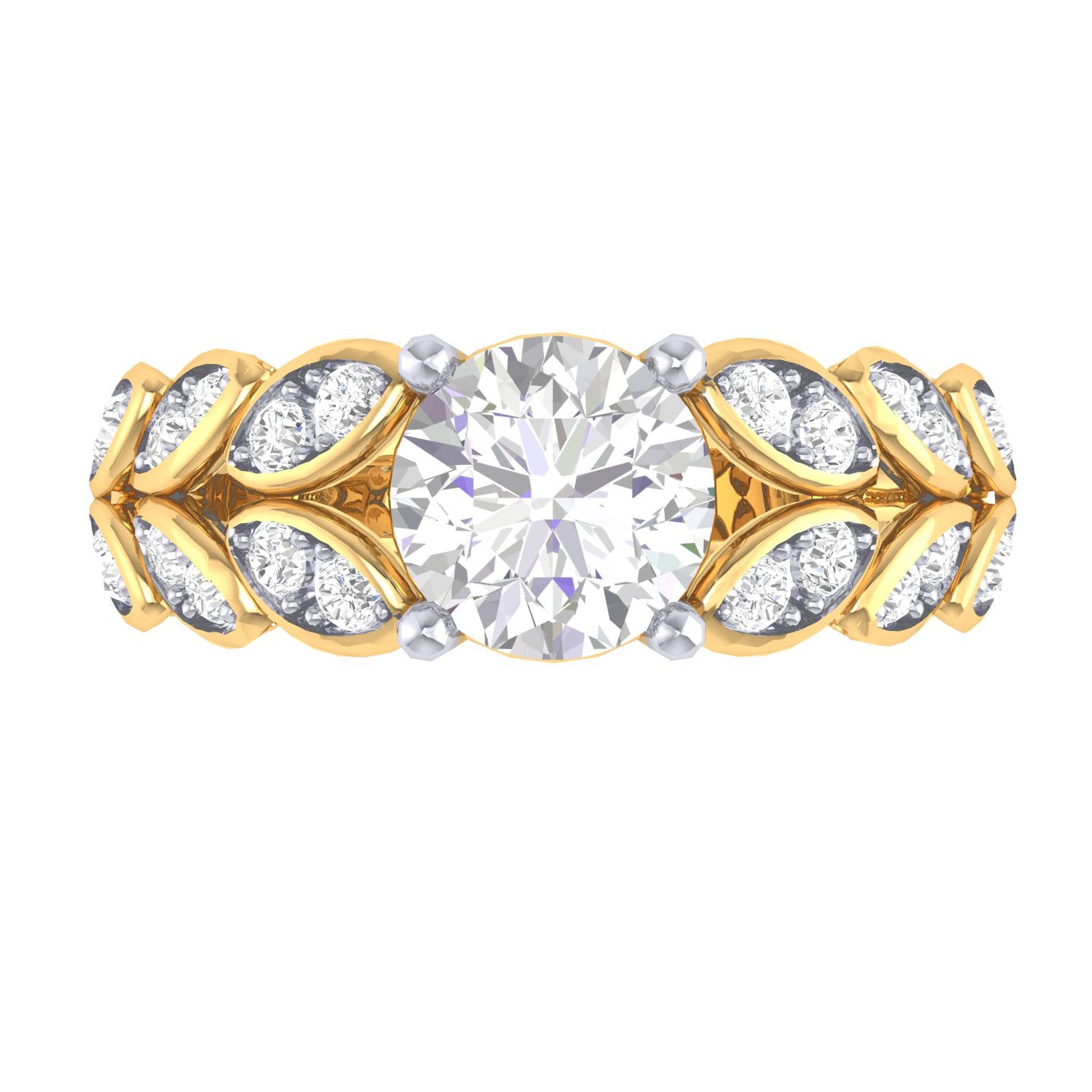 Yellow Gold Plated Sterling Silver Ring