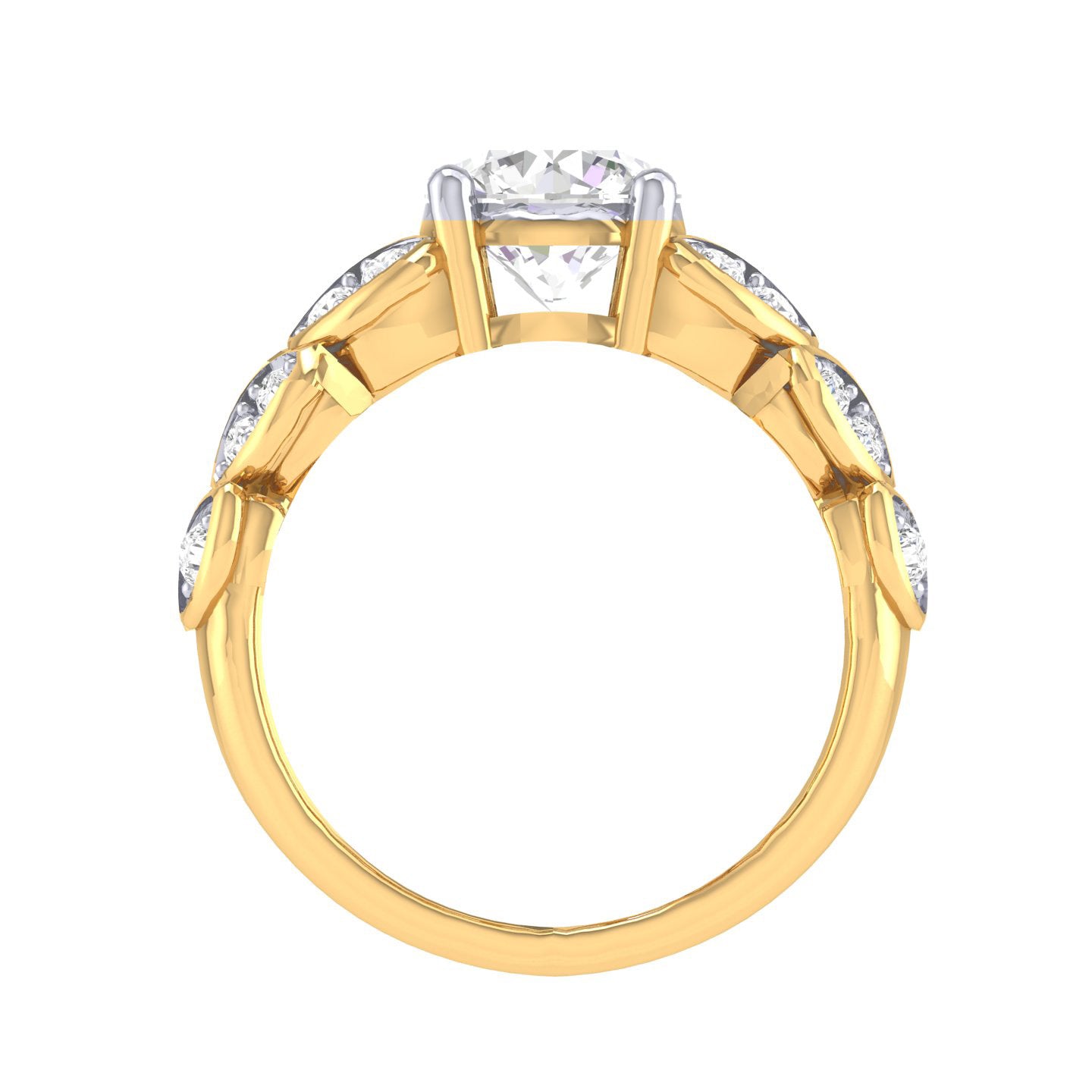 Yellow Gold Plated Sterling Silver Ring