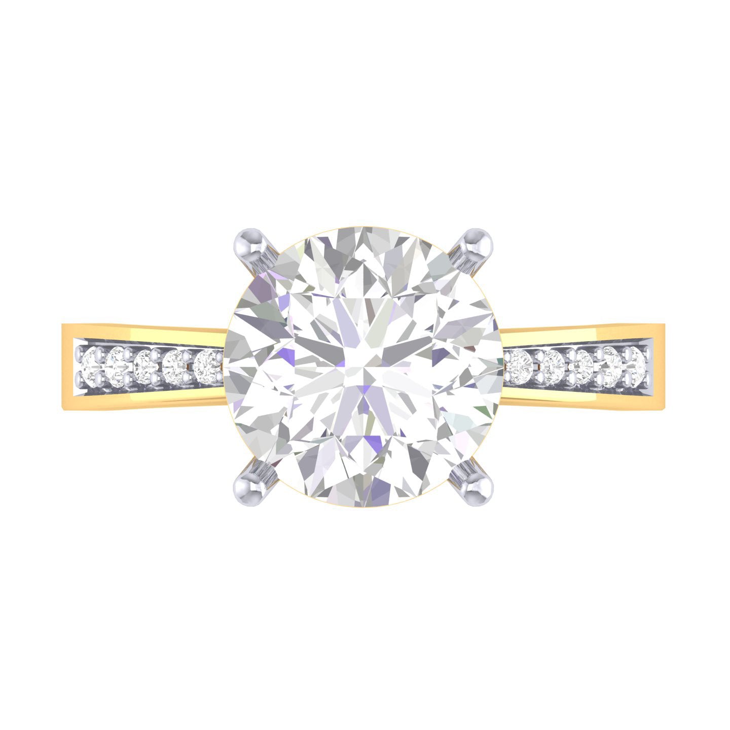 Yellow Gold Plated Sterling Silver Ring