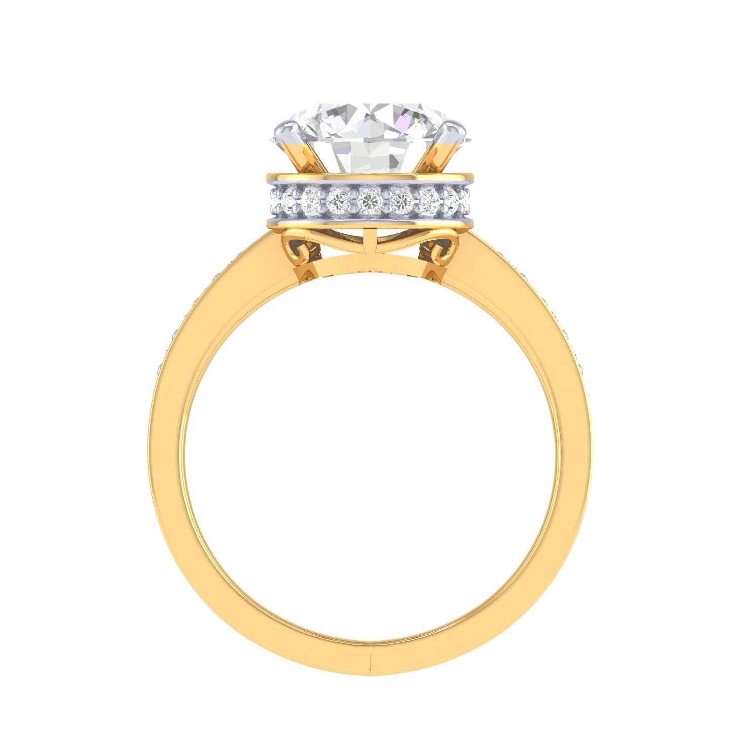 Yellow Gold Plated Sterling Silver Ring