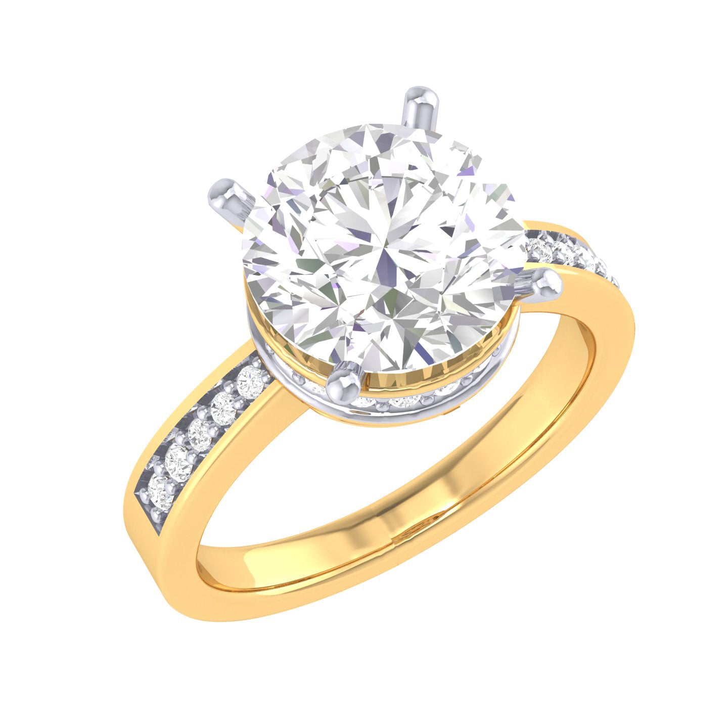 Yellow Gold Plated Sterling Silver Ring