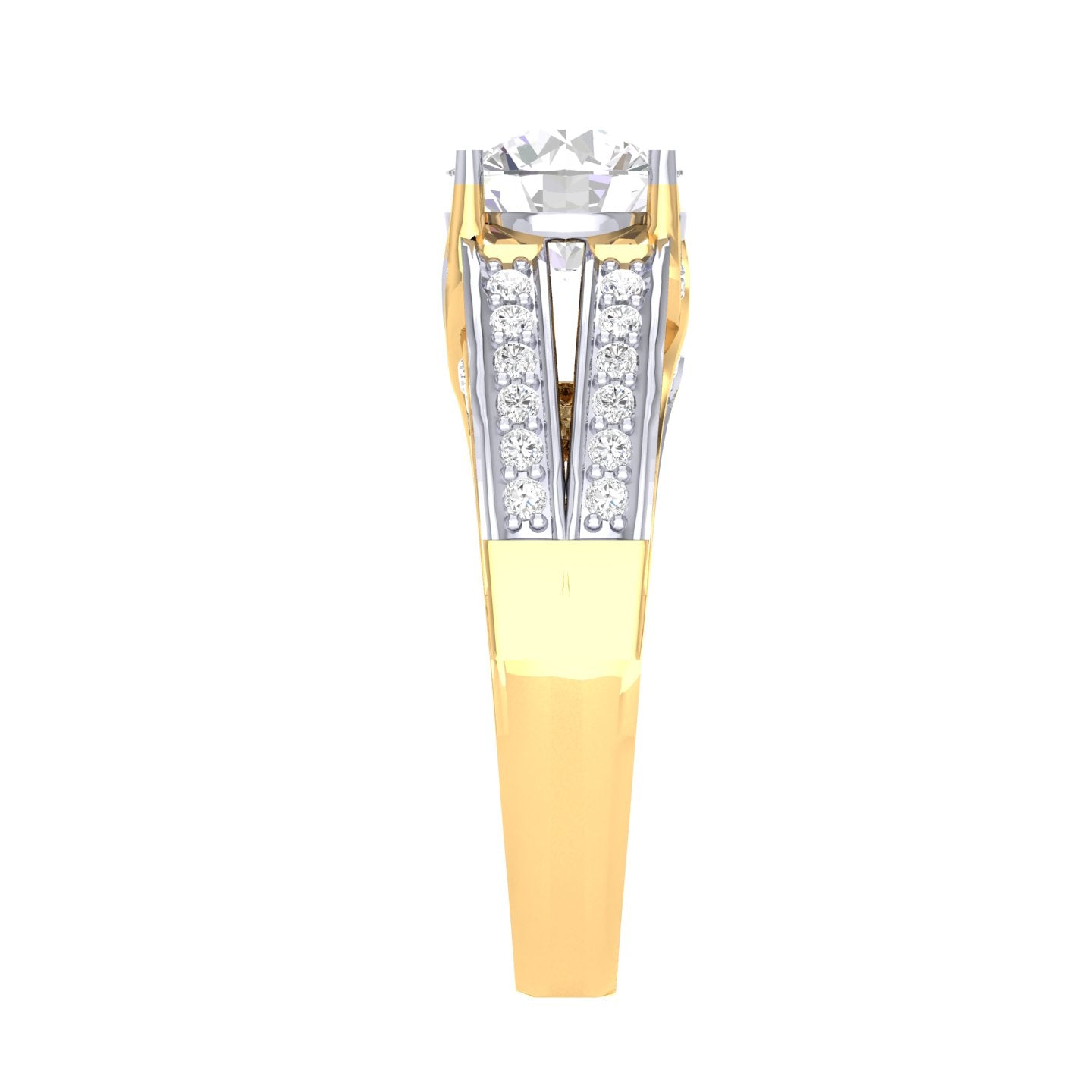 Yellow Gold Plated Sterling Silver Ring