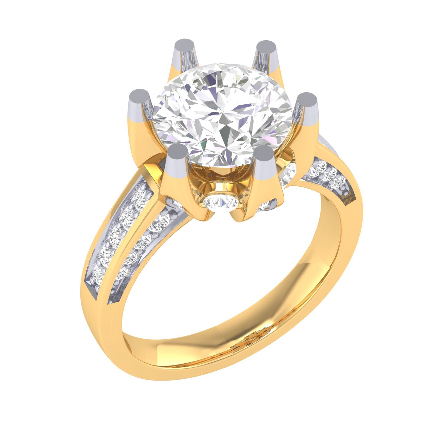 Yellow Gold Plated Sterling Silver Ring