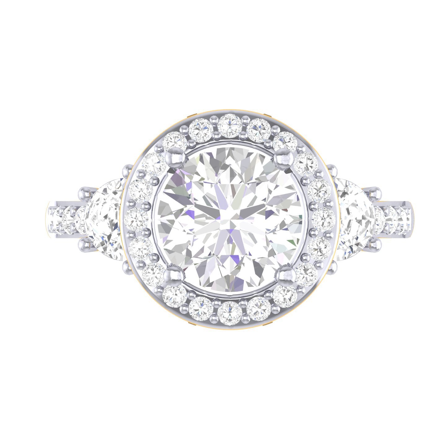 Yellow Gold Plated Sterling Silver Ring