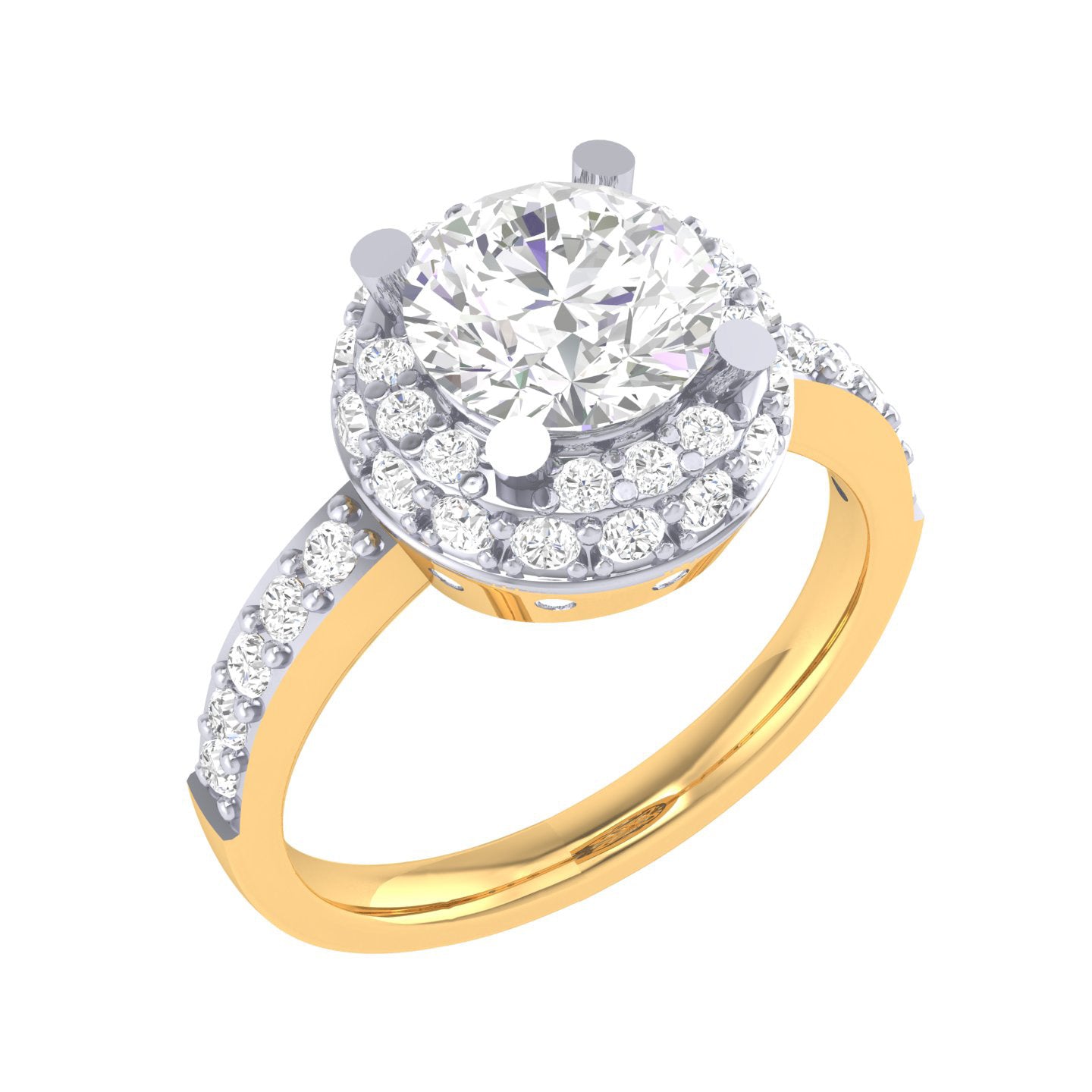 Yellow Gold Plated Sterling Silver Ring