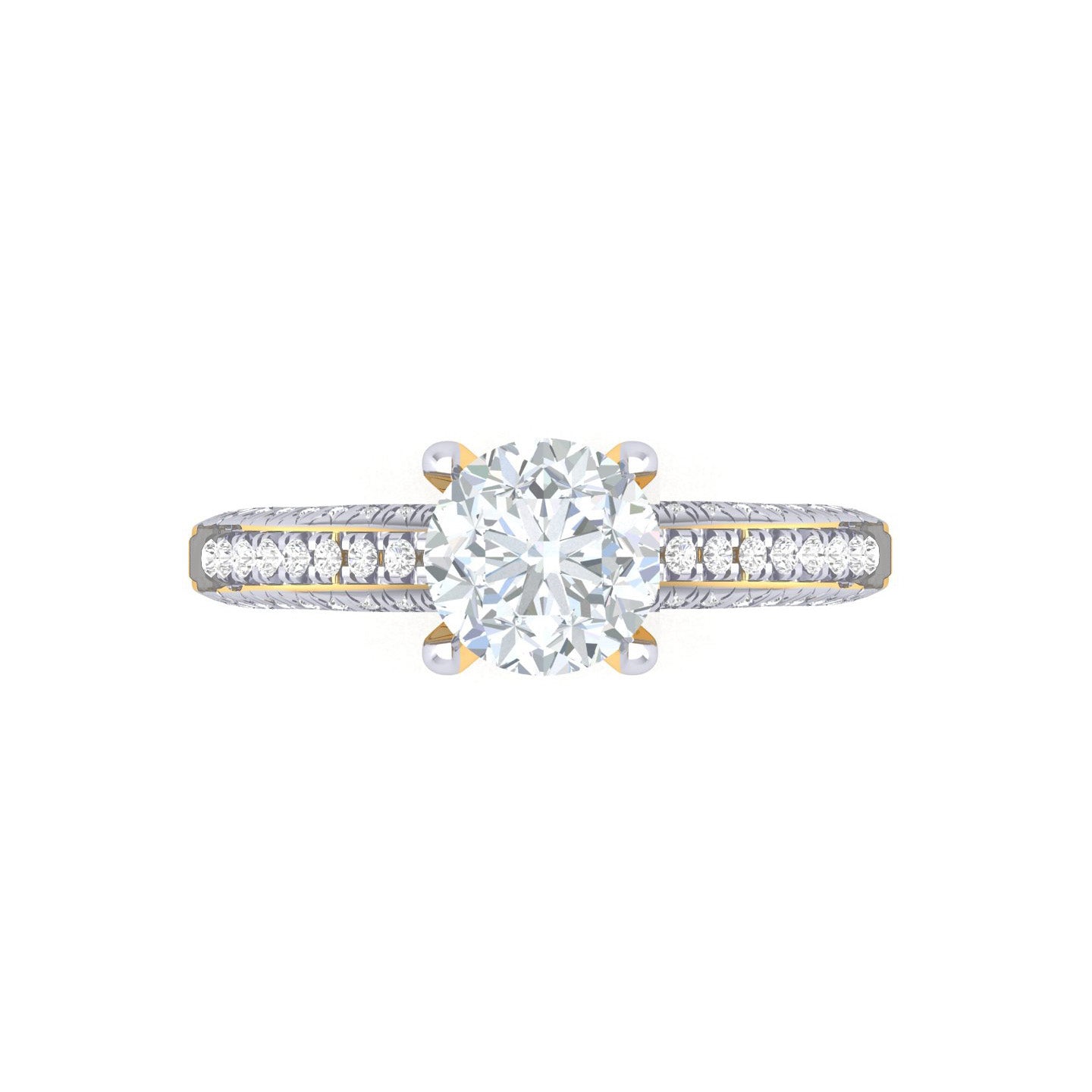 Yellow Gold Plated Sterling Silver Ring