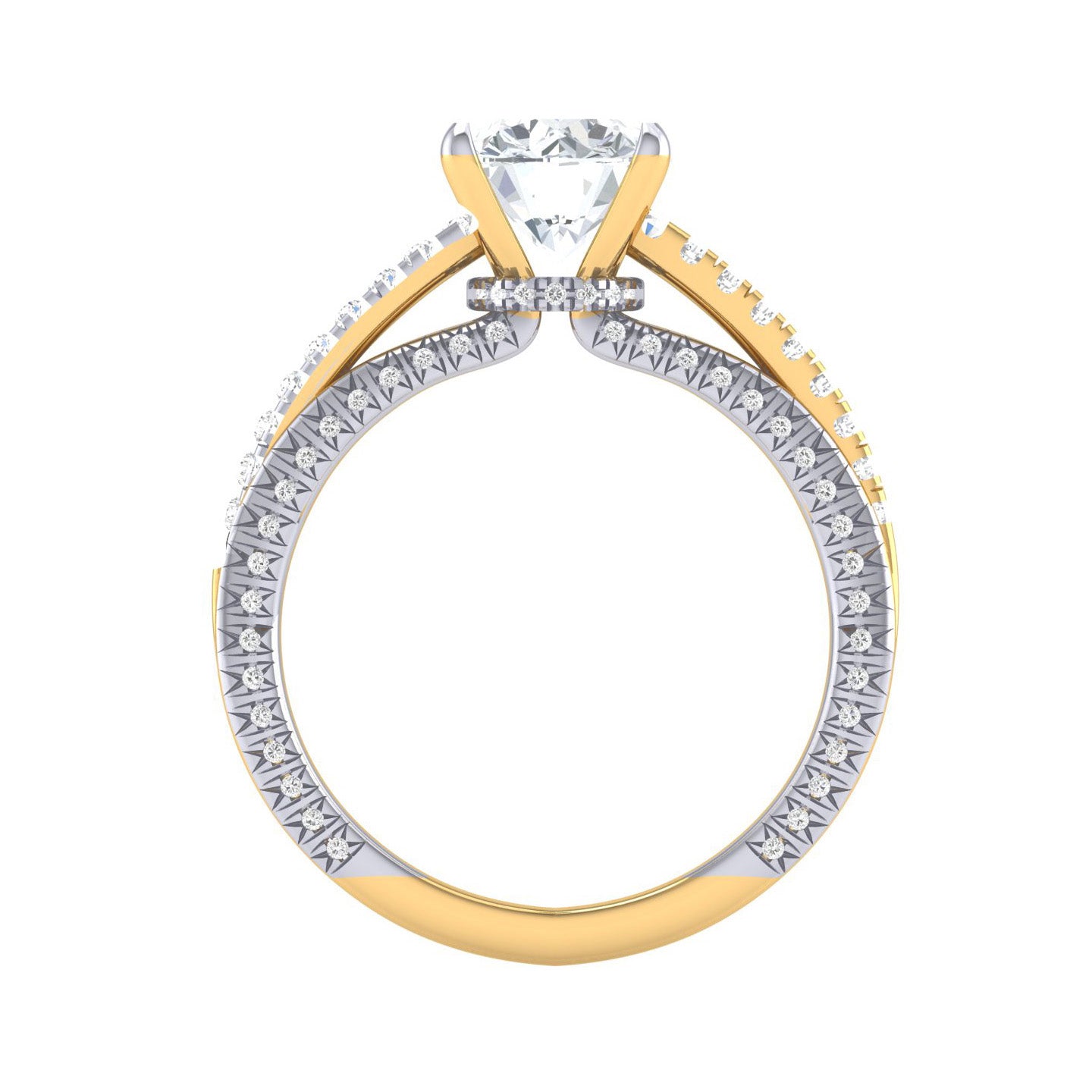 Yellow Gold Plated Sterling Silver Ring