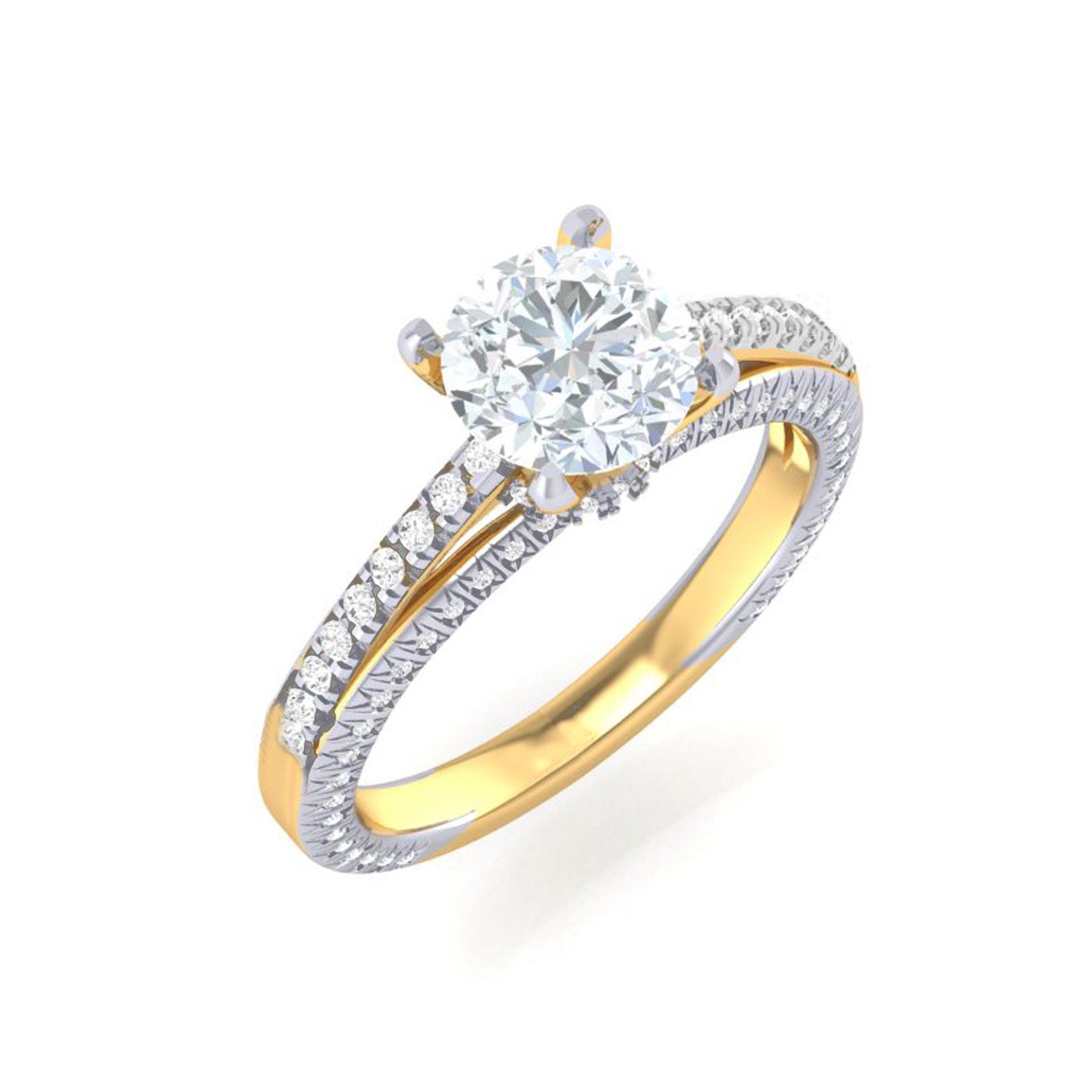 Yellow Gold Plated Sterling Silver Ring