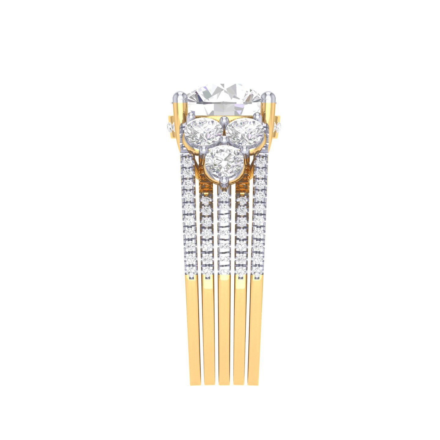 Yellow Gold Plated Sterling Silver Ring