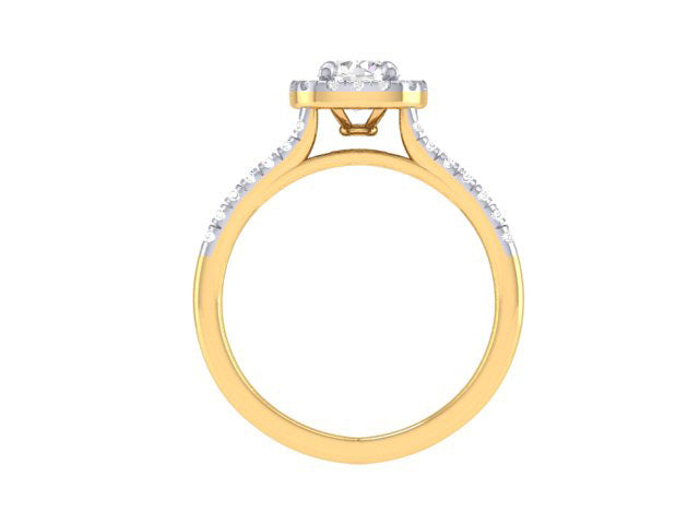 Yellow Gold Plated Sterling Silver Ring