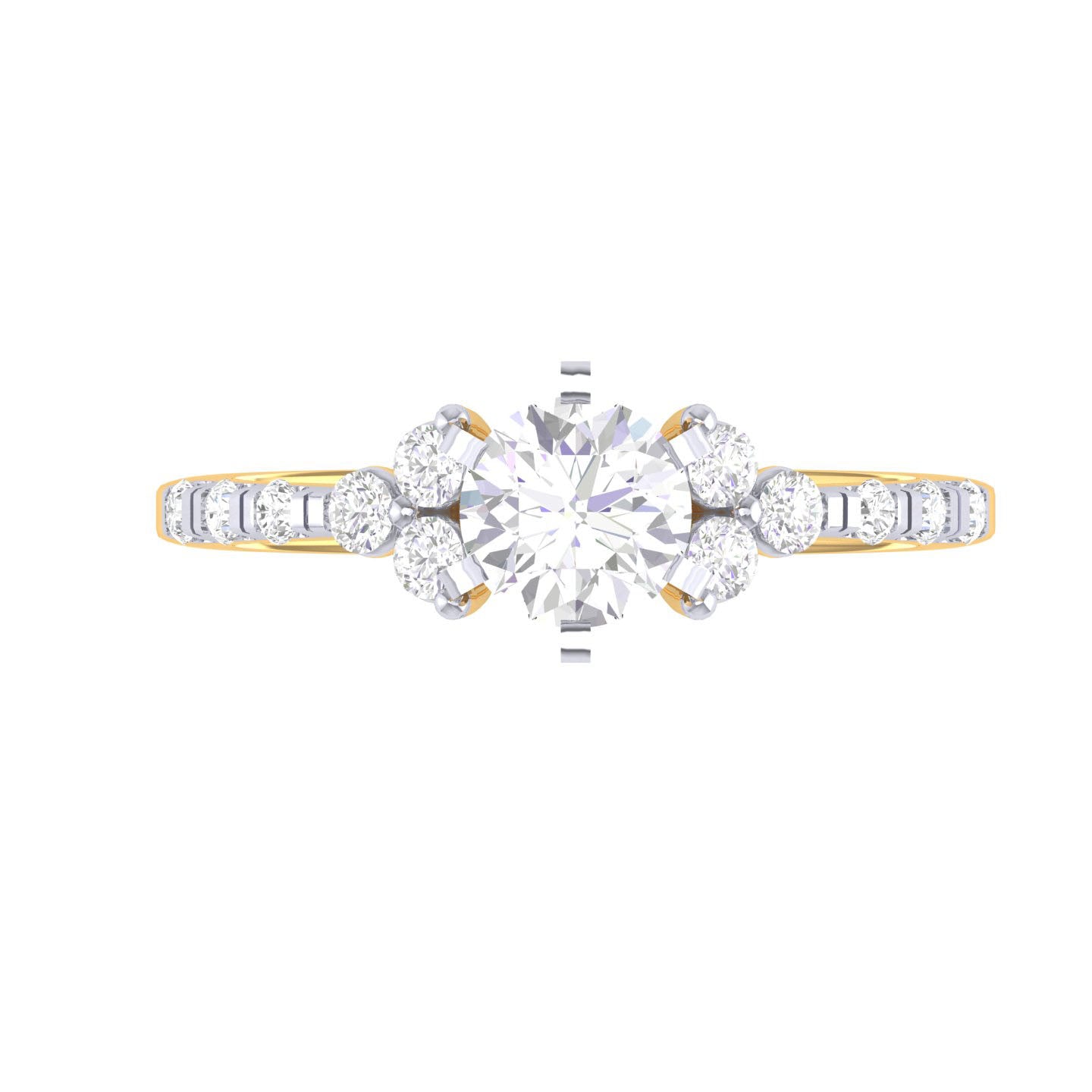 Yellow Gold Plated Sterling Silver Ring