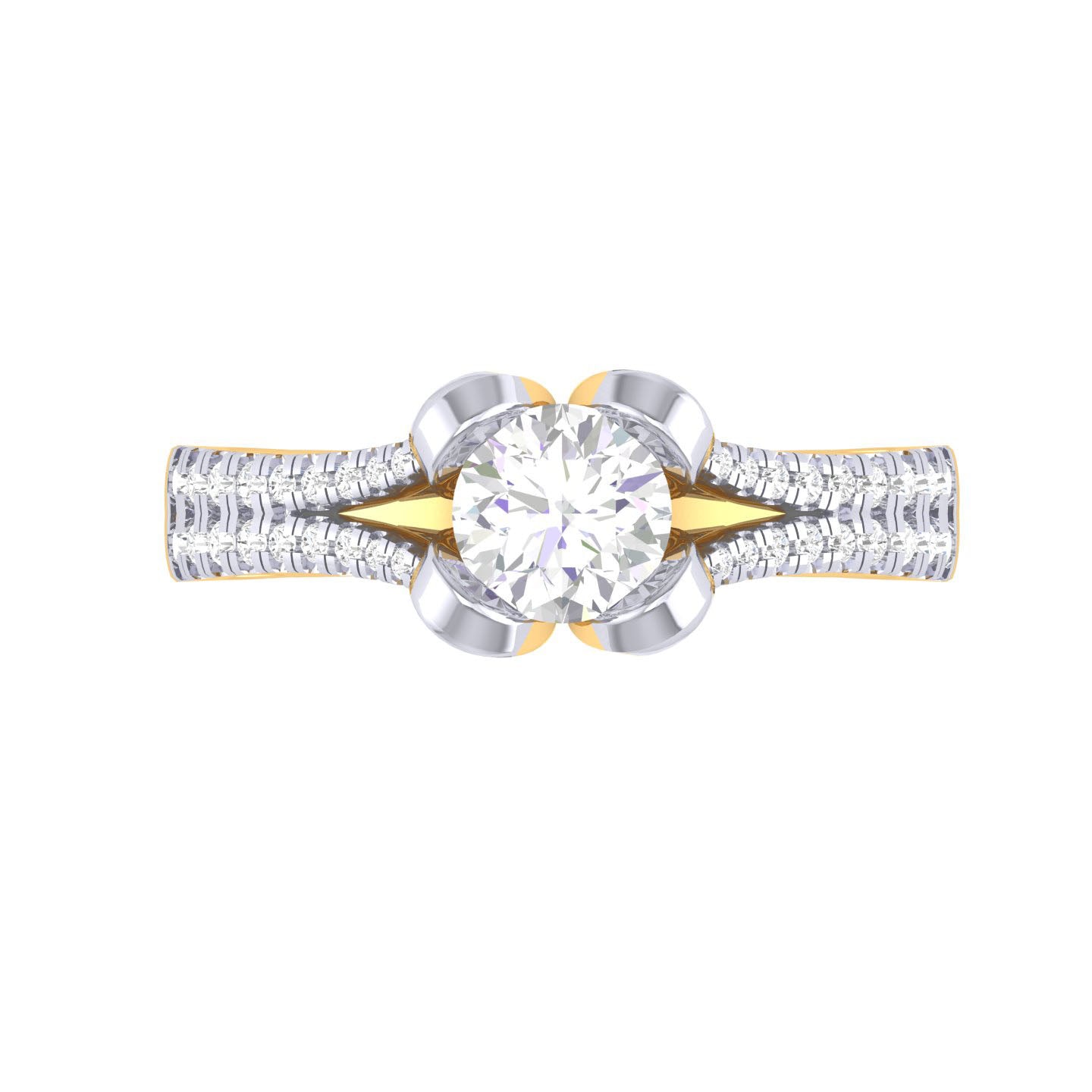 Yellow Gold Plated Sterling Silver Ring