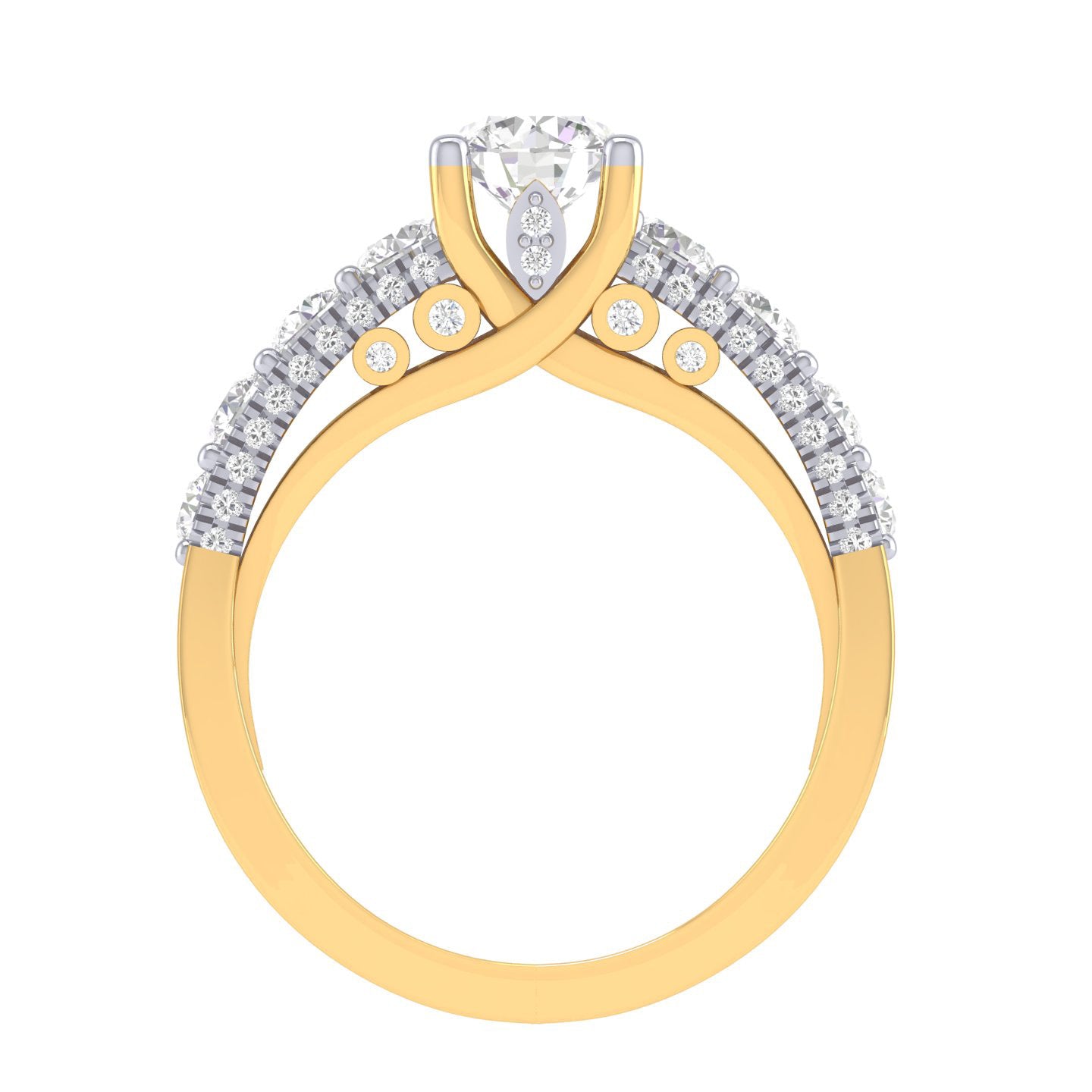 Yellow Gold Plated Sterling Silver Ring