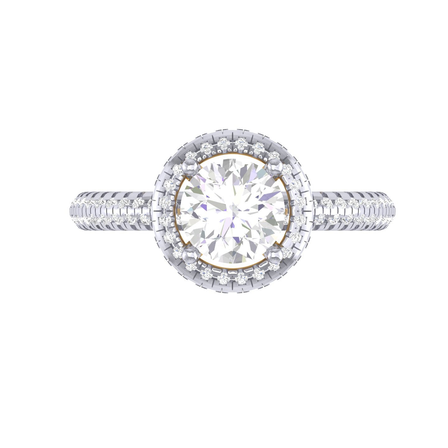 Yellow Gold Plated Sterling Silver Ring