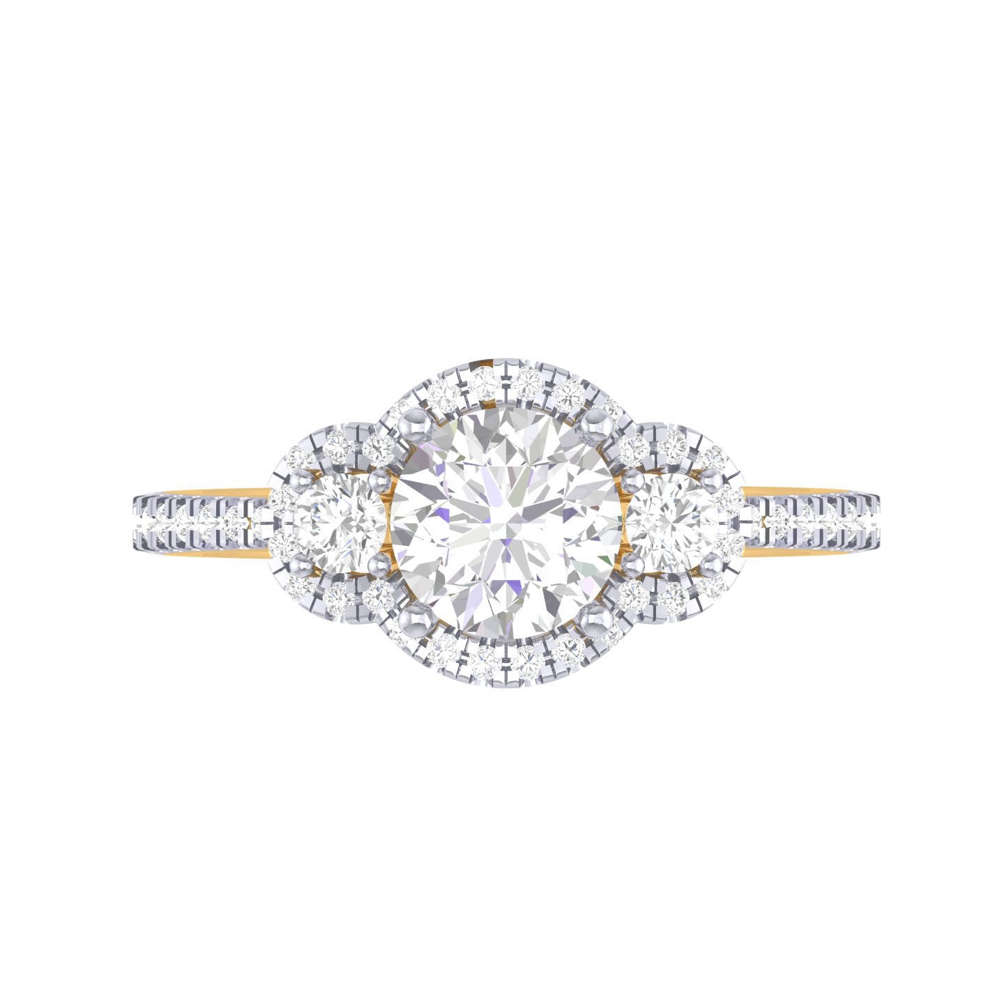 Yellow Gold Plated Sterling Silver Ring