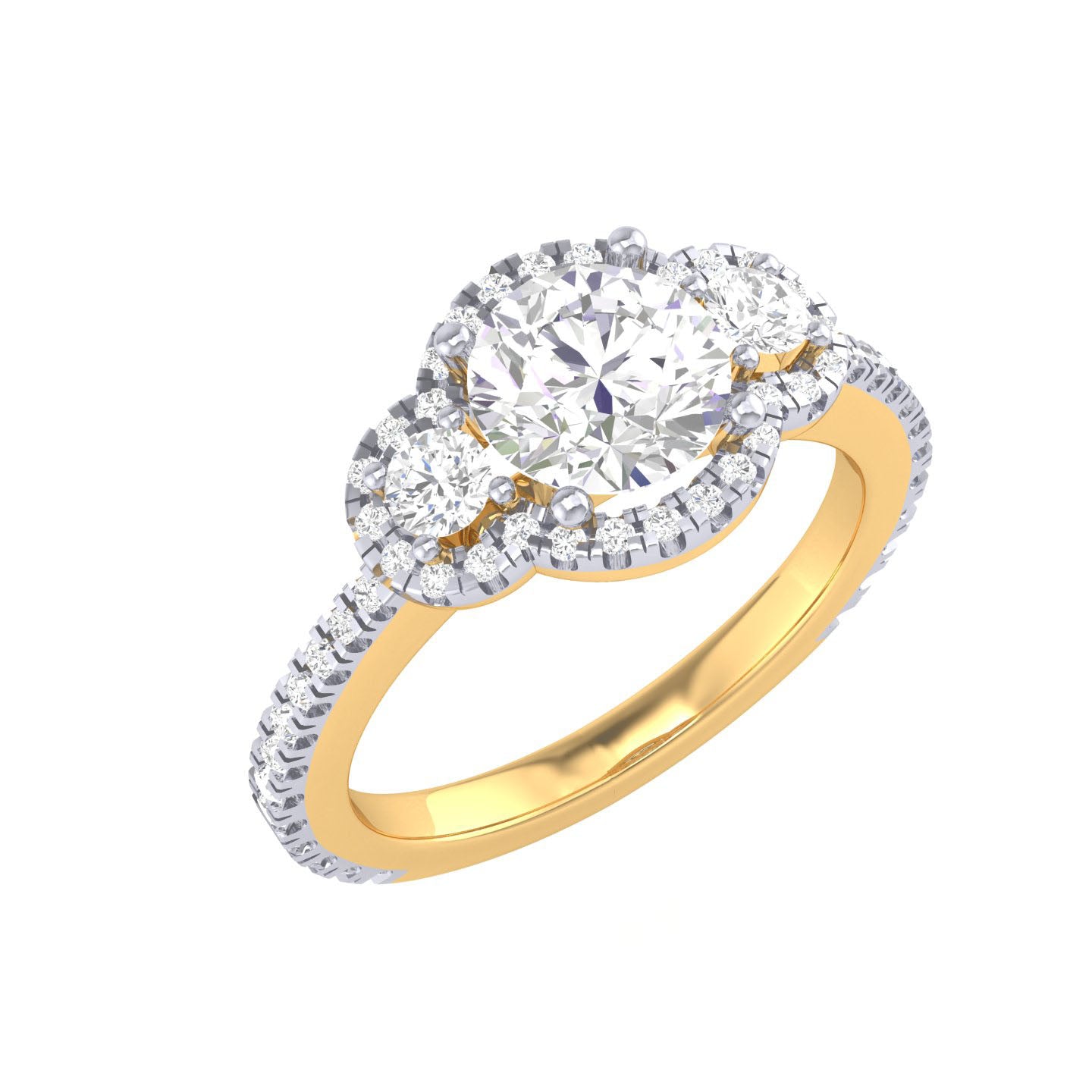 Yellow Gold Plated Sterling Silver Ring