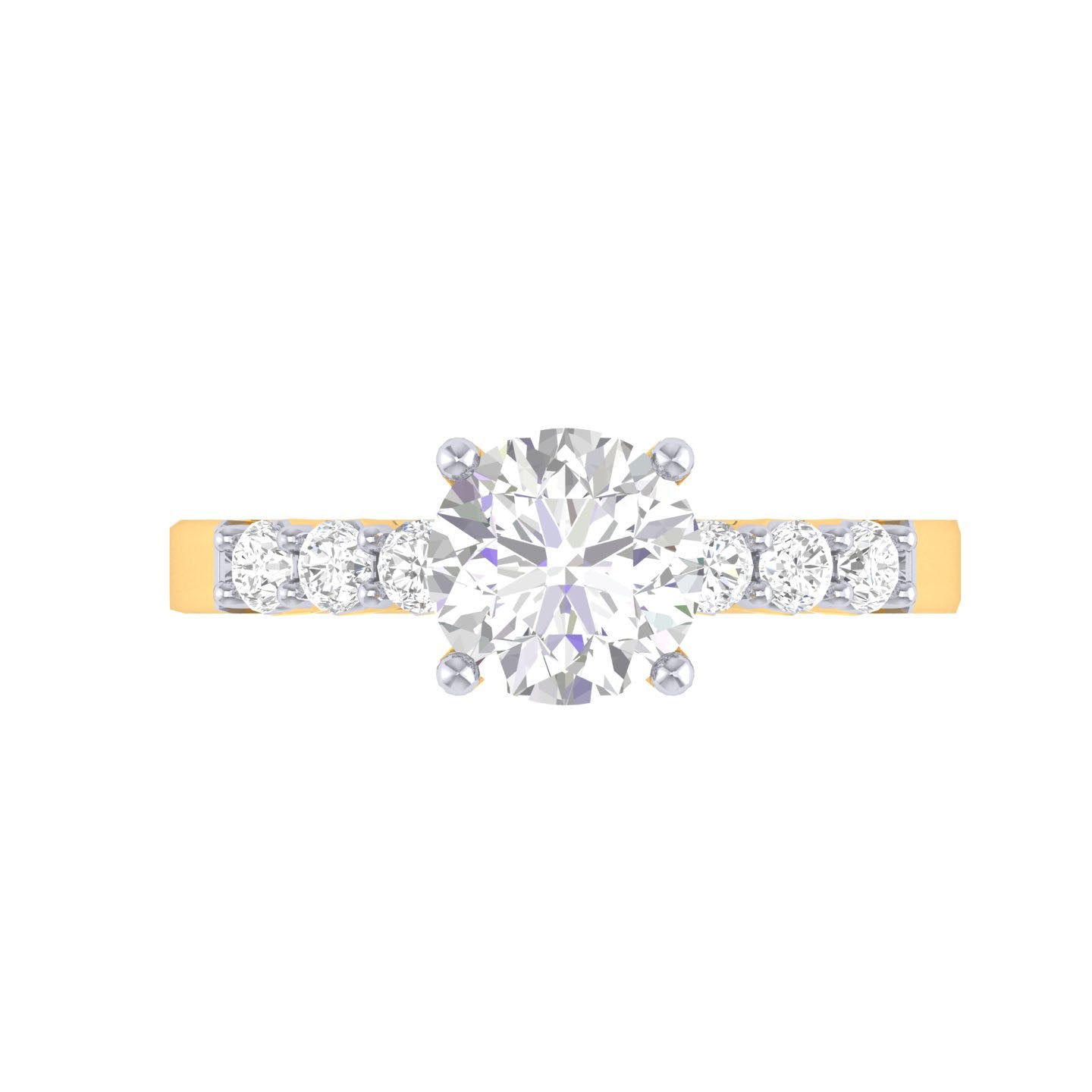 Yellow Gold Plated Sterling Silver Ring