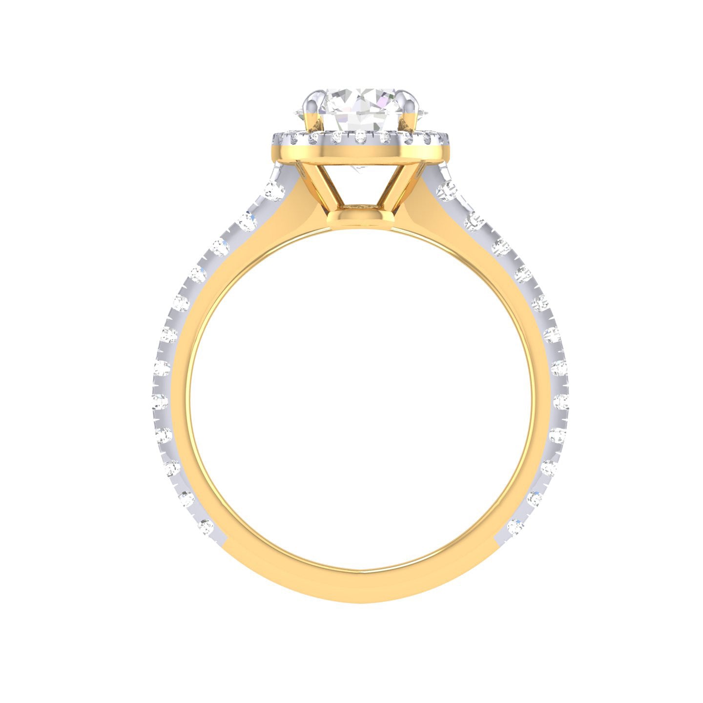 Yellow Gold Plated Sterling Silver Ring