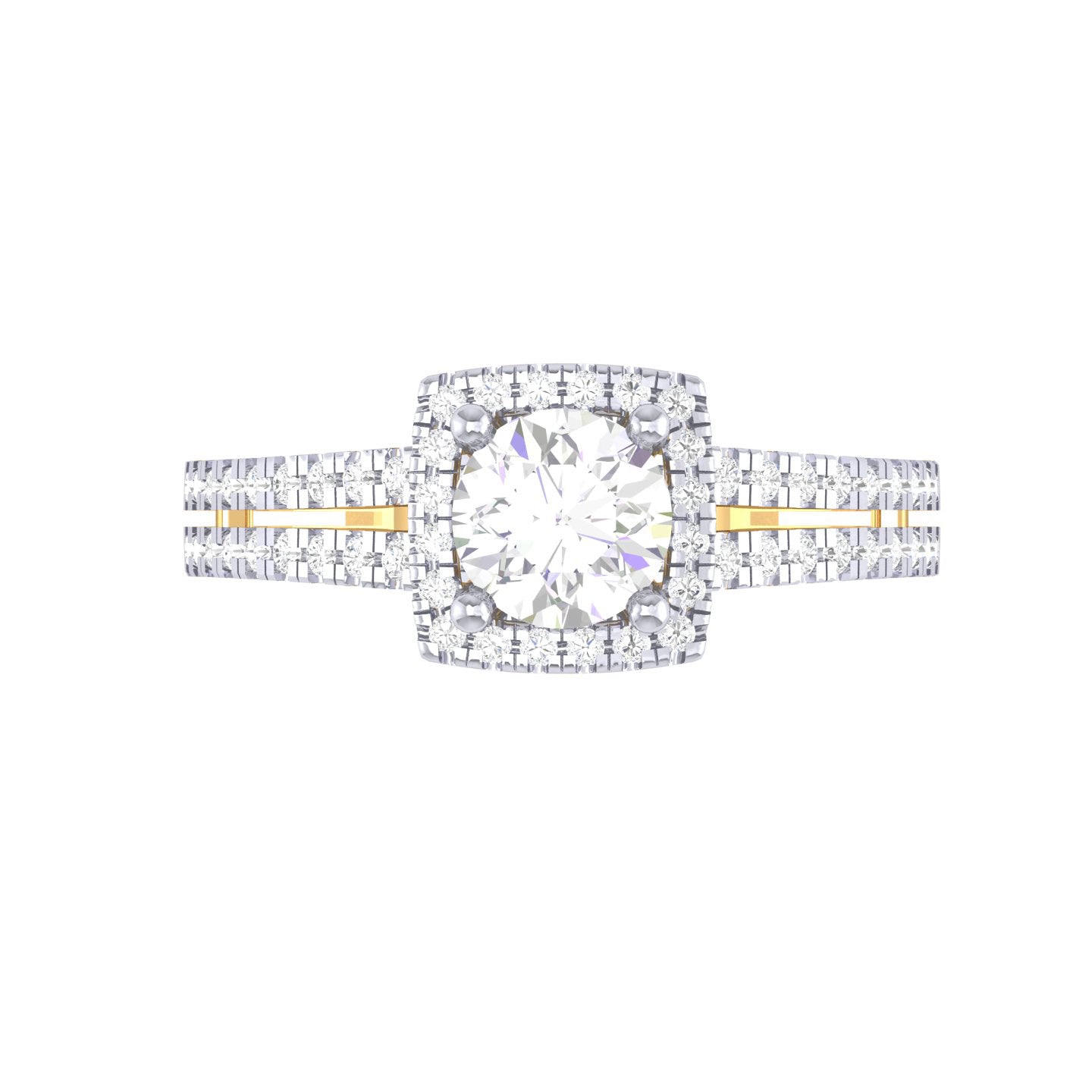 Yellow Gold Plated Sterling Silver Ring