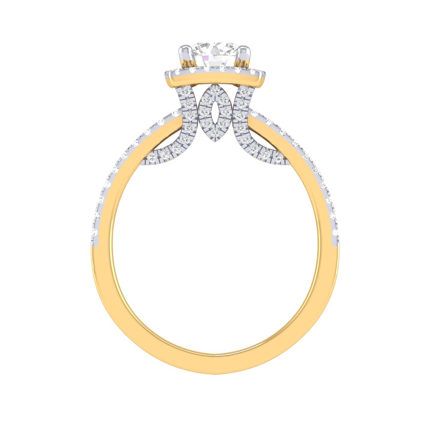 Yellow Gold Plated Sterling Silver Ring