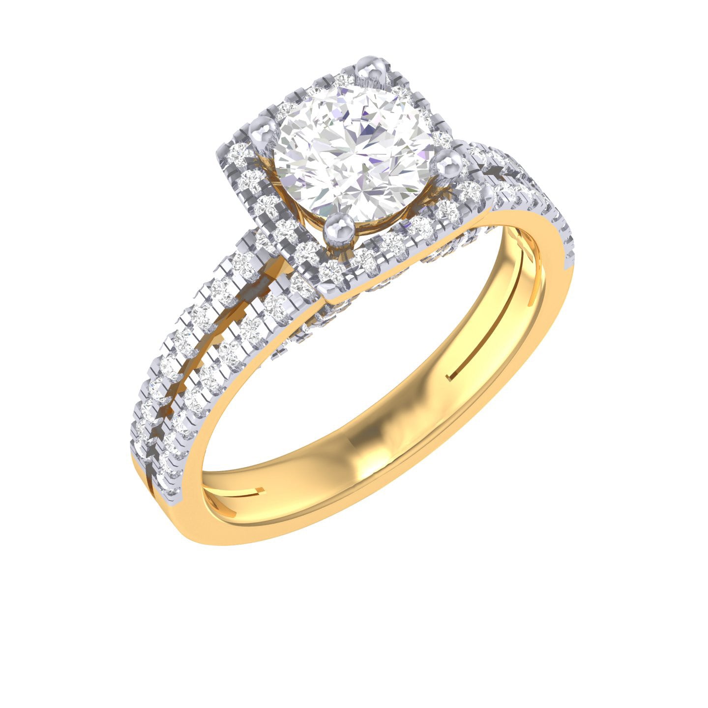 Yellow Gold Plated Sterling Silver Ring