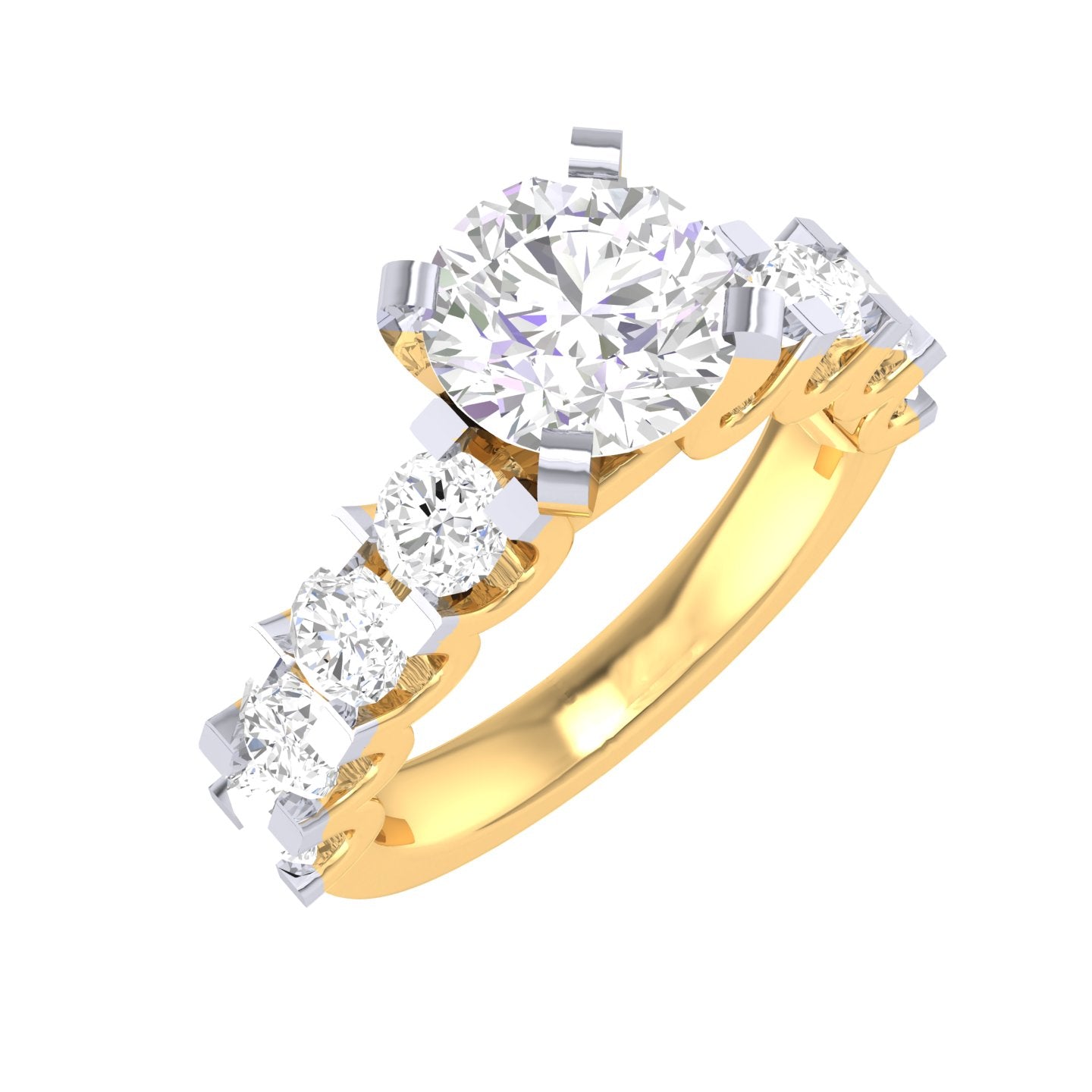 Yellow Gold Plated Sterling Silver Ring