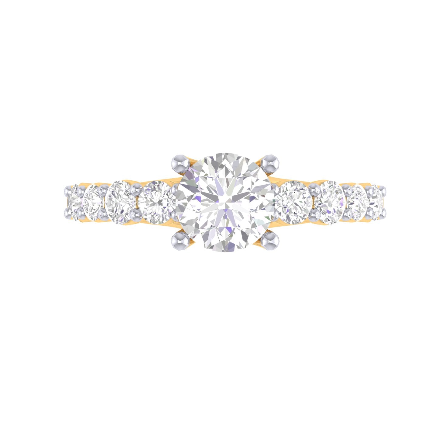 Yellow Gold Plated Sterling Silver Ring