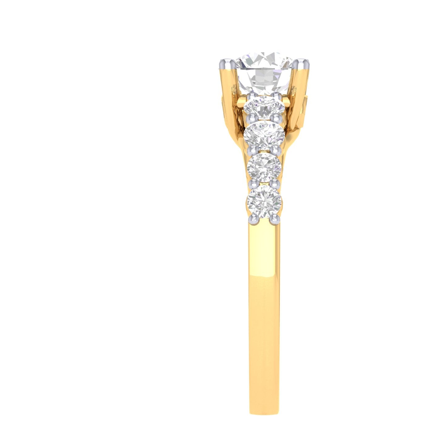 Yellow Gold Plated Sterling Silver Ring