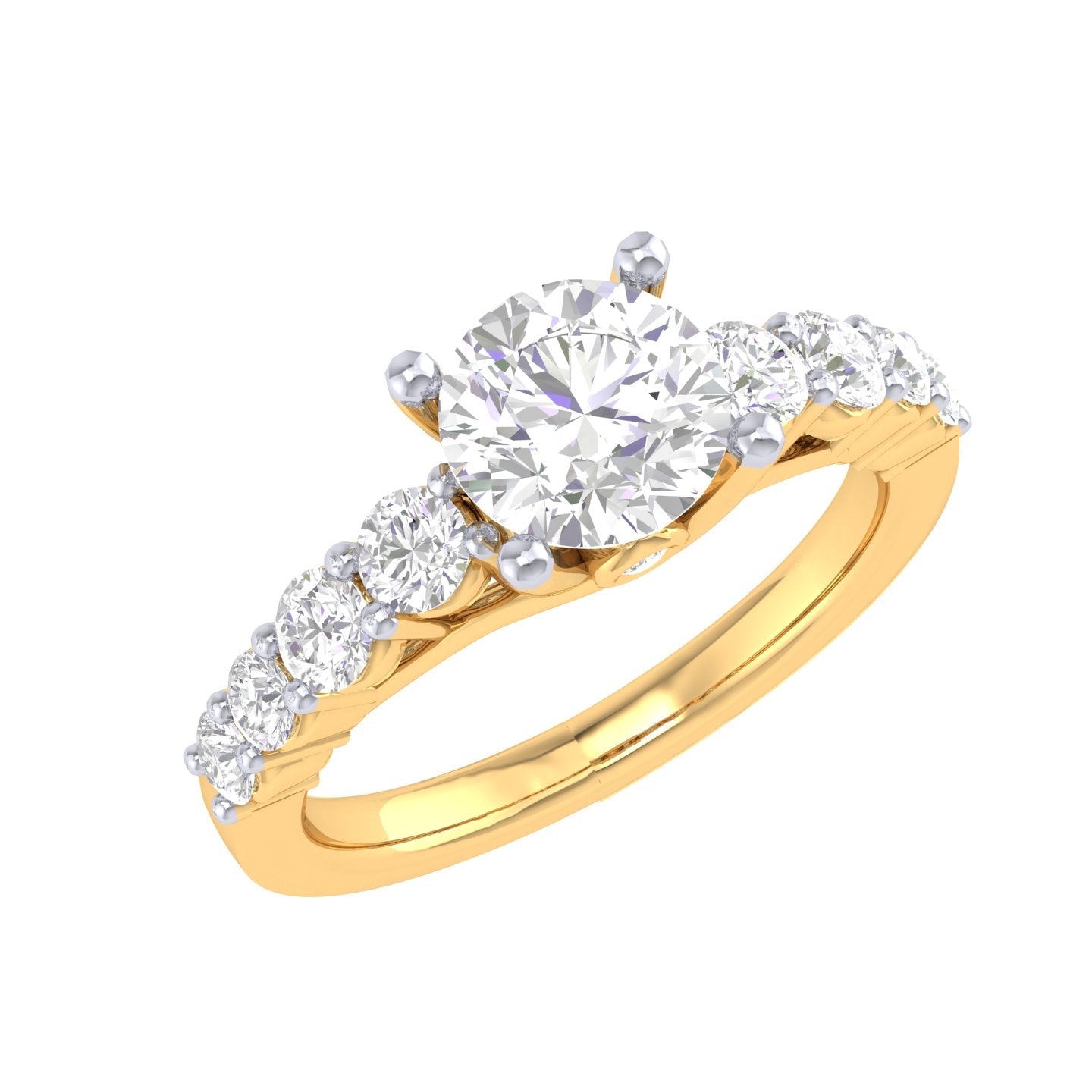 Yellow Gold Plated Sterling Silver Ring