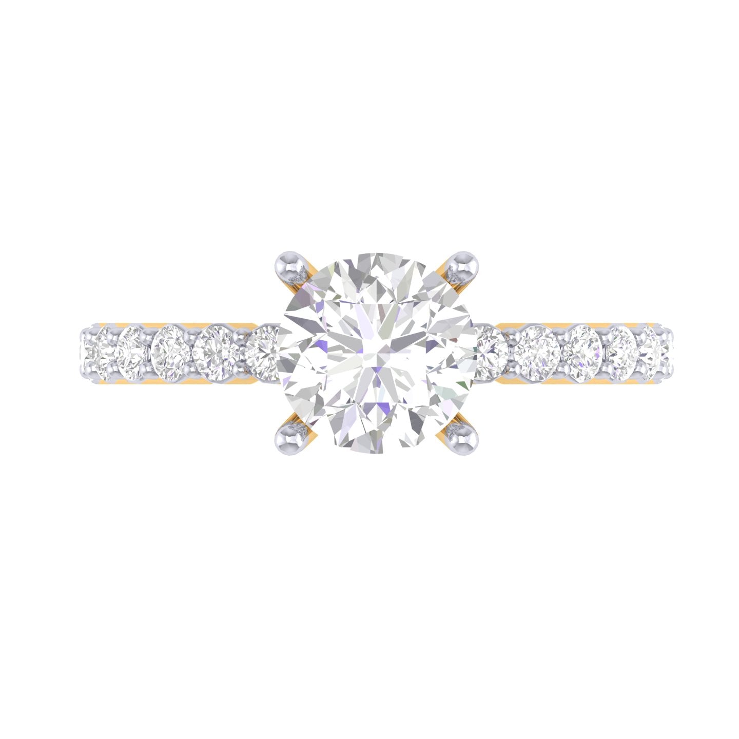 Yellow Gold Plated Sterling Silver Ring