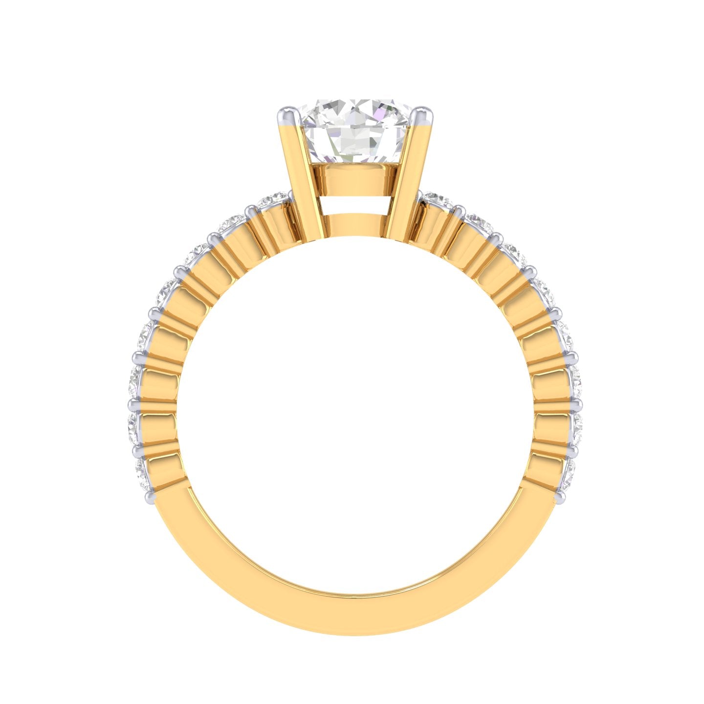 Yellow Gold Plated Sterling Silver Ring