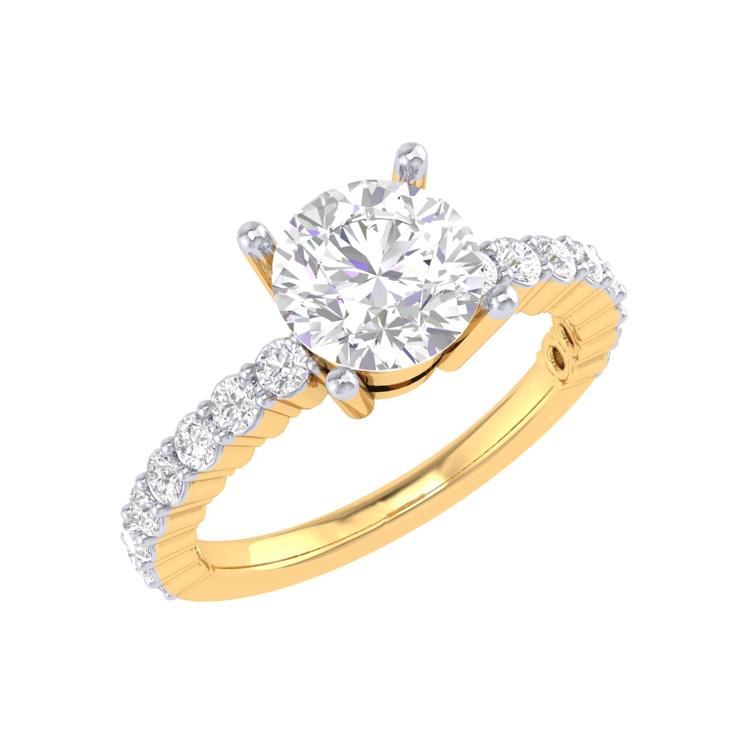 Yellow Gold Plated Sterling Silver Ring