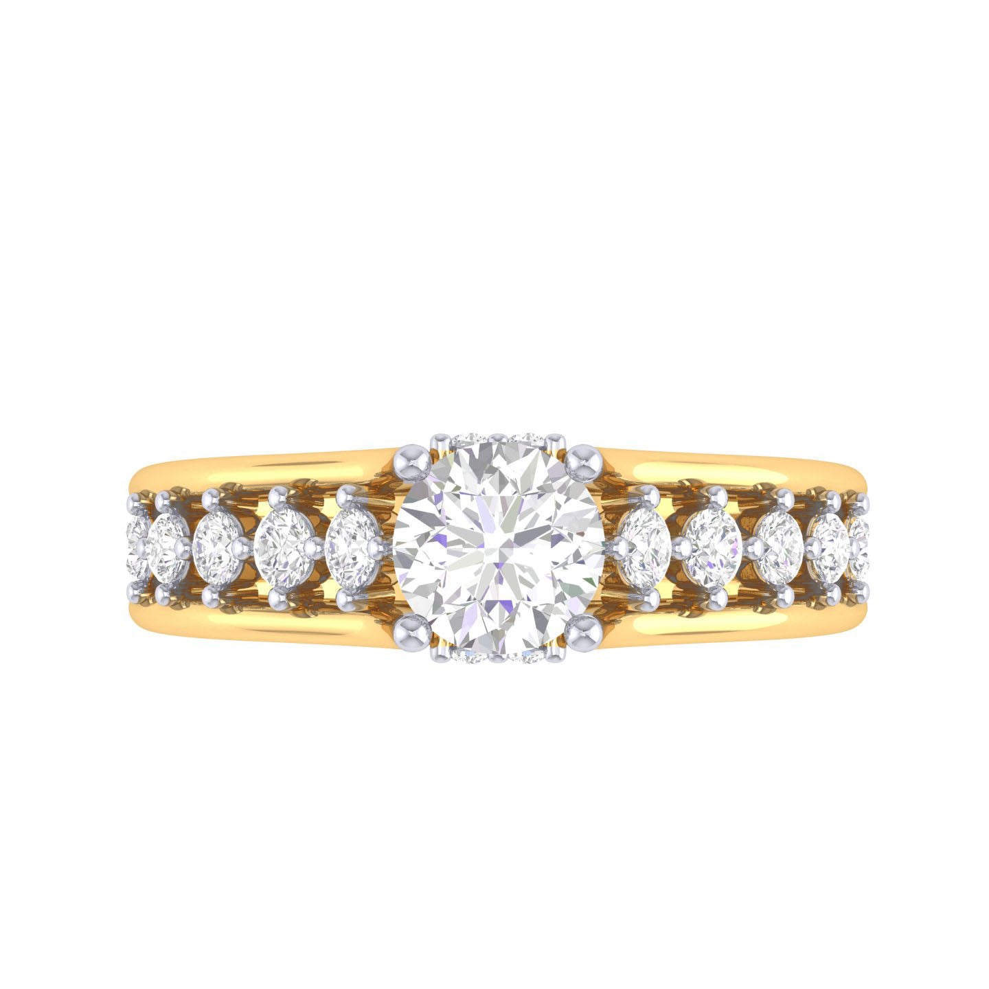 Yellow Gold Plated Sterling Silver Ring